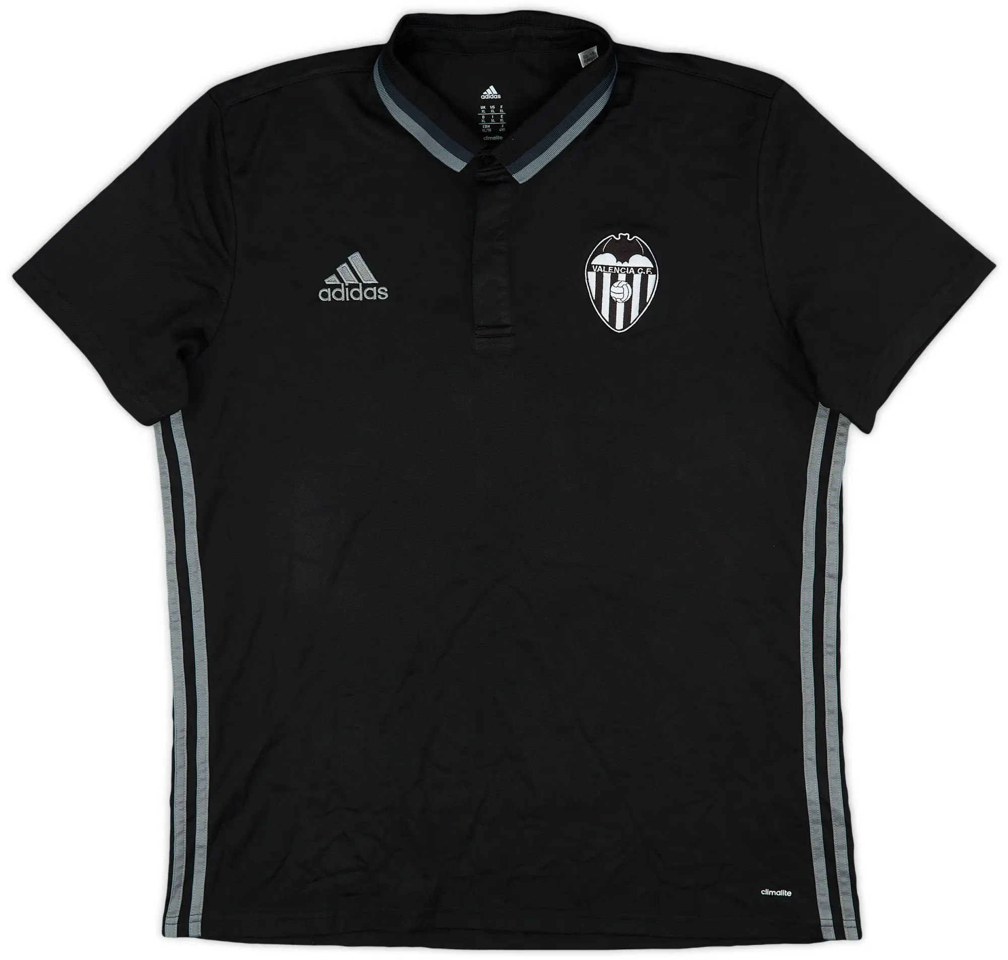 2016-17 Valencia adidas Polo Shirt - 9/10 - (XL)