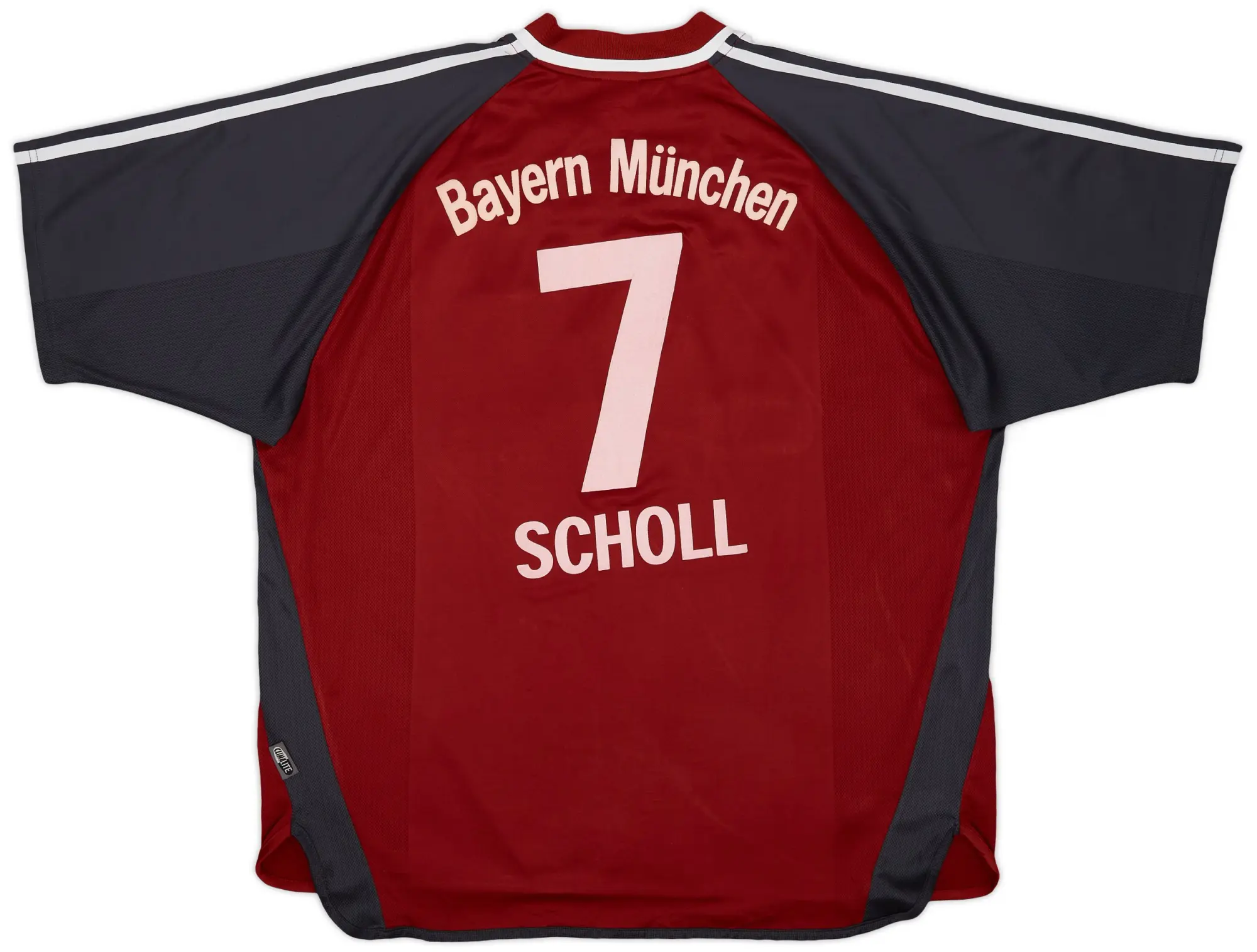 adidas 2001-02 Bayern Munich Home Shirt Scholl #7 - 7/10 - (XL)