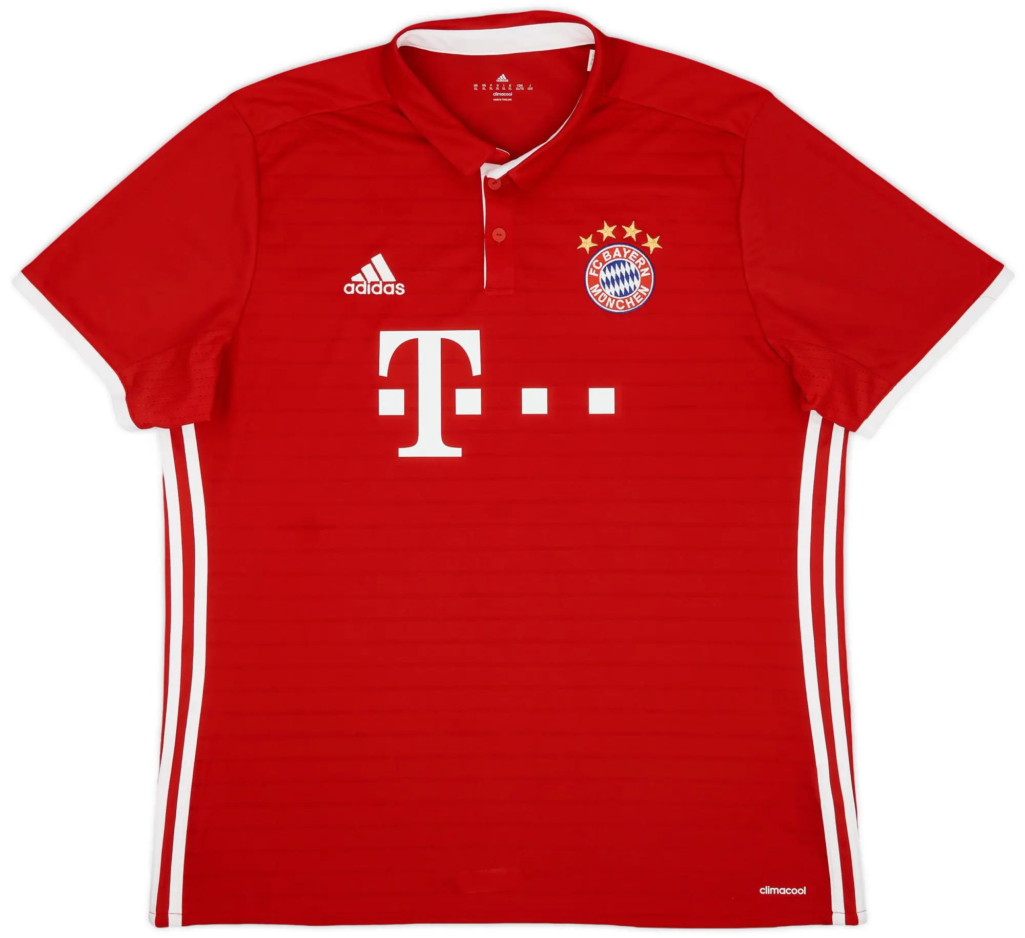 adidas 2016-17 Bayern Munich Home Shirt - 9/10 - (XL)