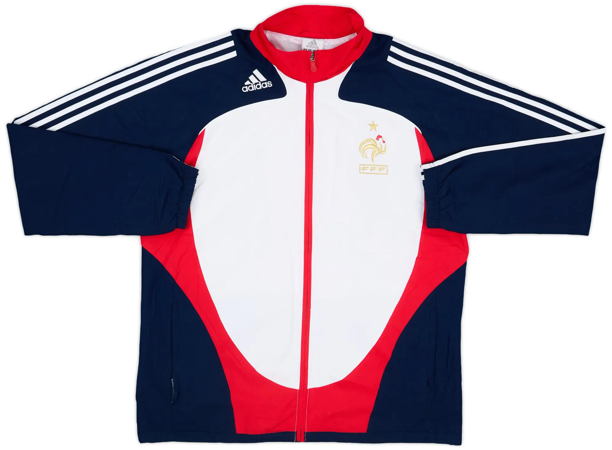 2007-08 France adidas Track Jacket - 8/10 - (L/XL)