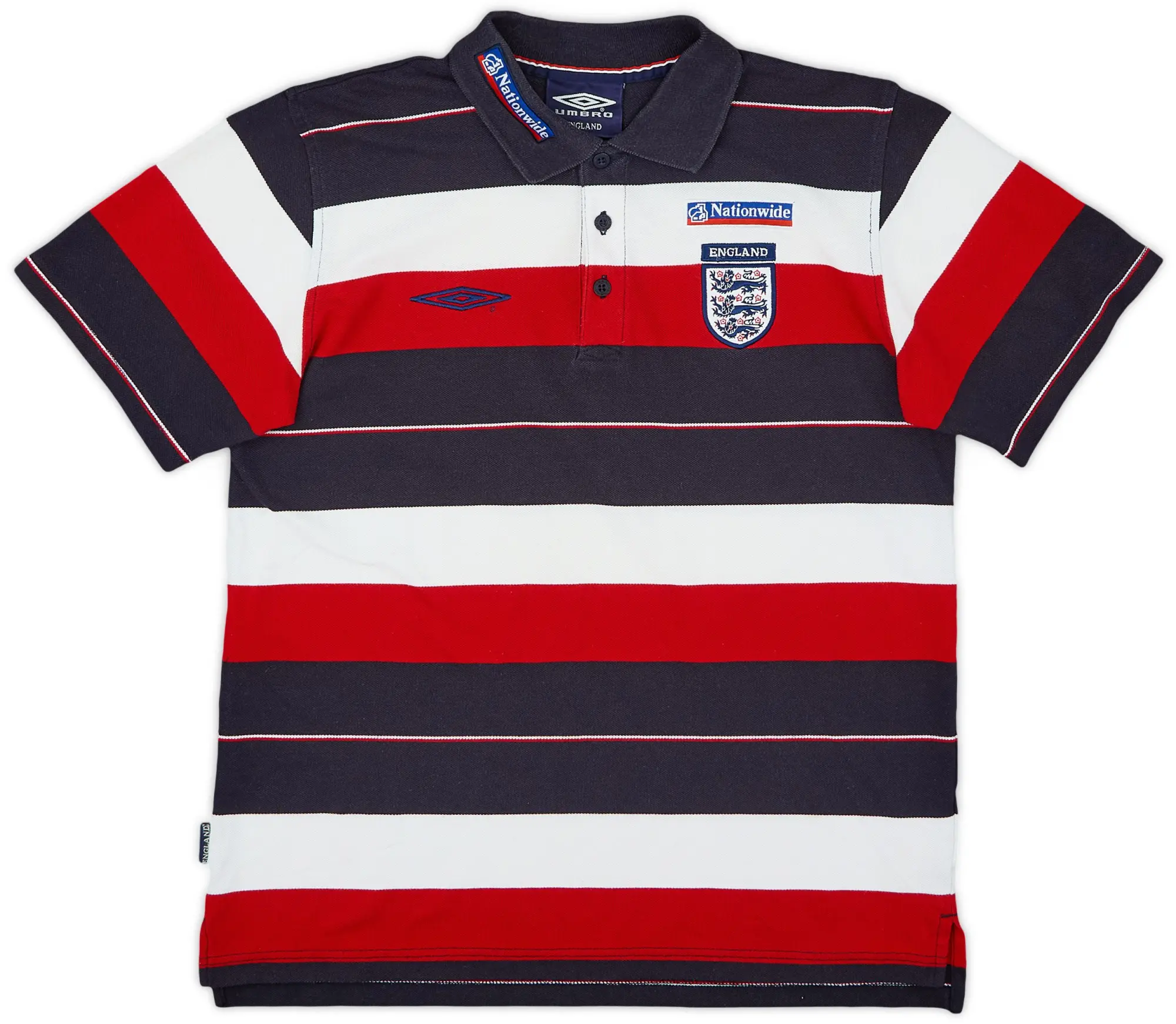 2002-04 England Umbro Polo Shirt - 8/10 - (M)