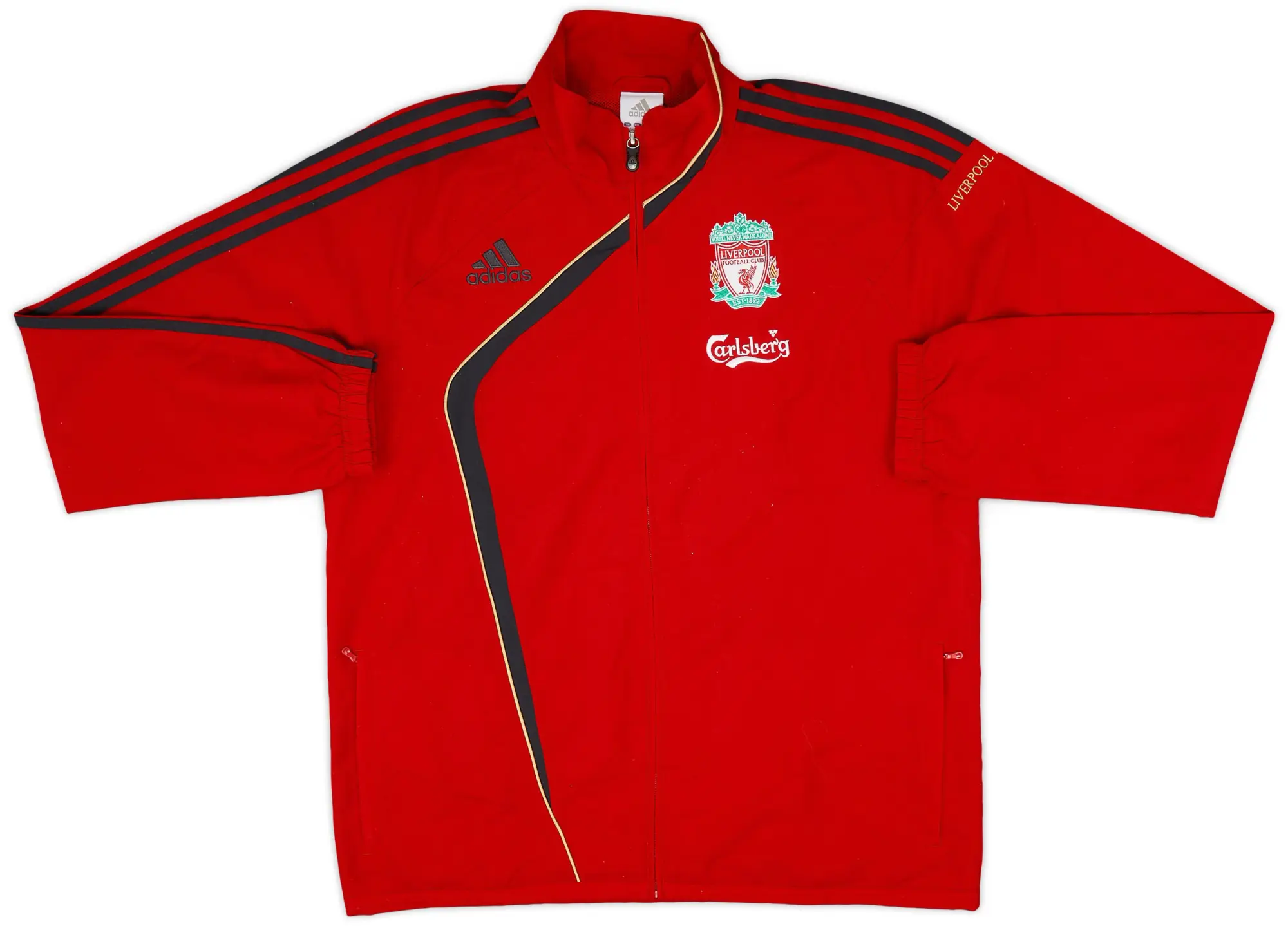 2009-10 Liverpool adidas Track Jacket - 8/10 - (L)