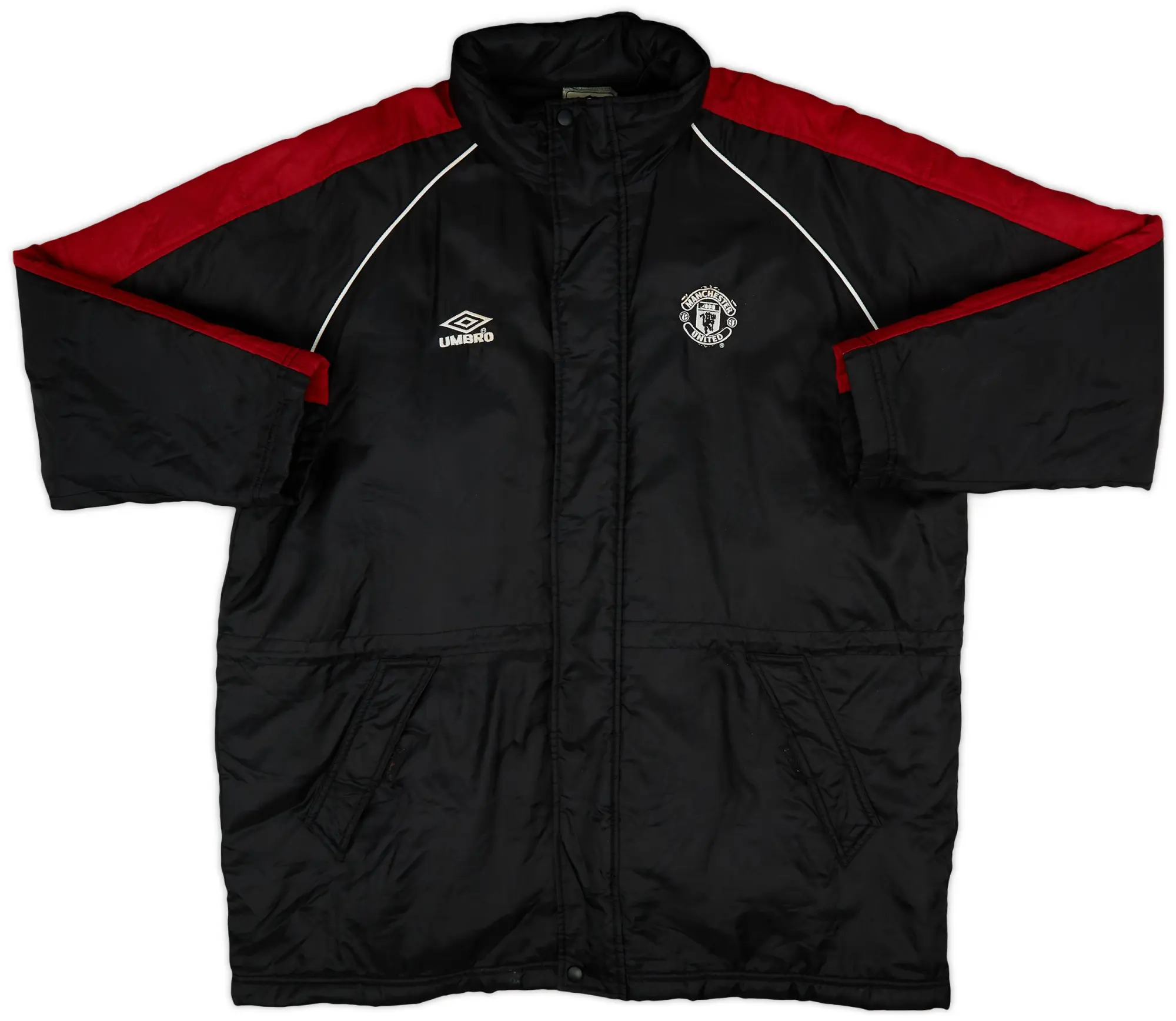 2000-01 Manchester United Umbro Padded Bench Coat - 9/10 - (XXL)