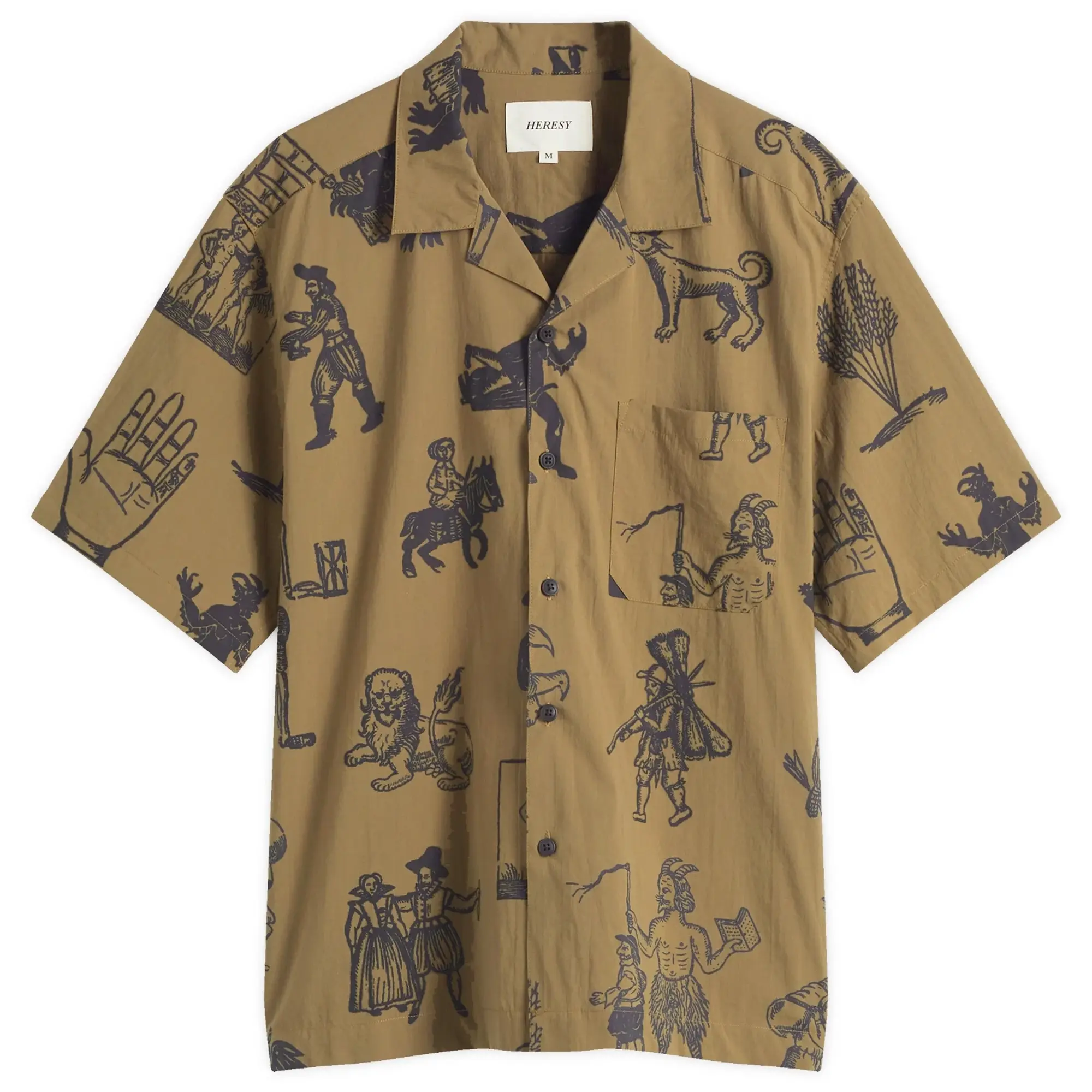 Heresy Men's Woodcut Shirt Green