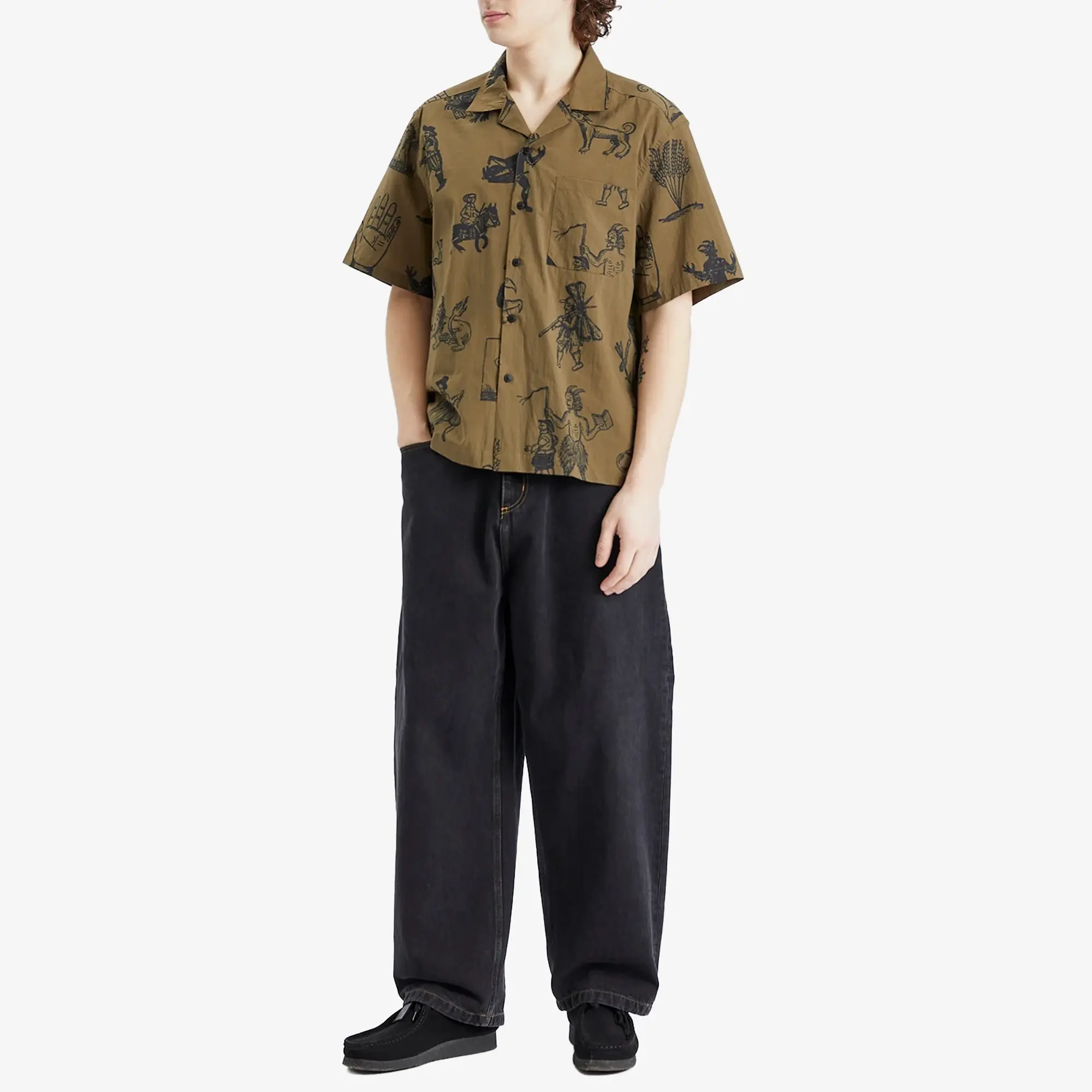 Heresy Men's Woodcut Shirt Green