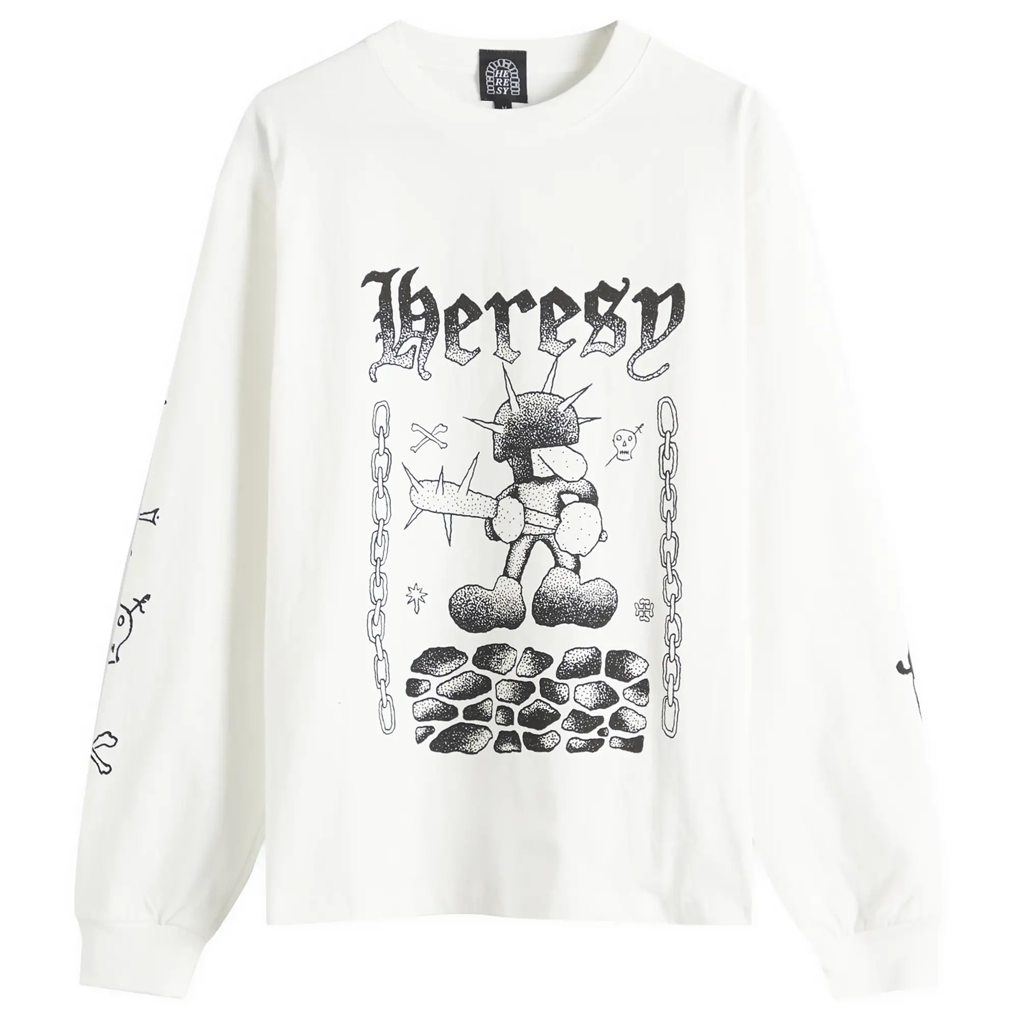 Heresy Fightin' Longsleeve T-Shirt Ecru