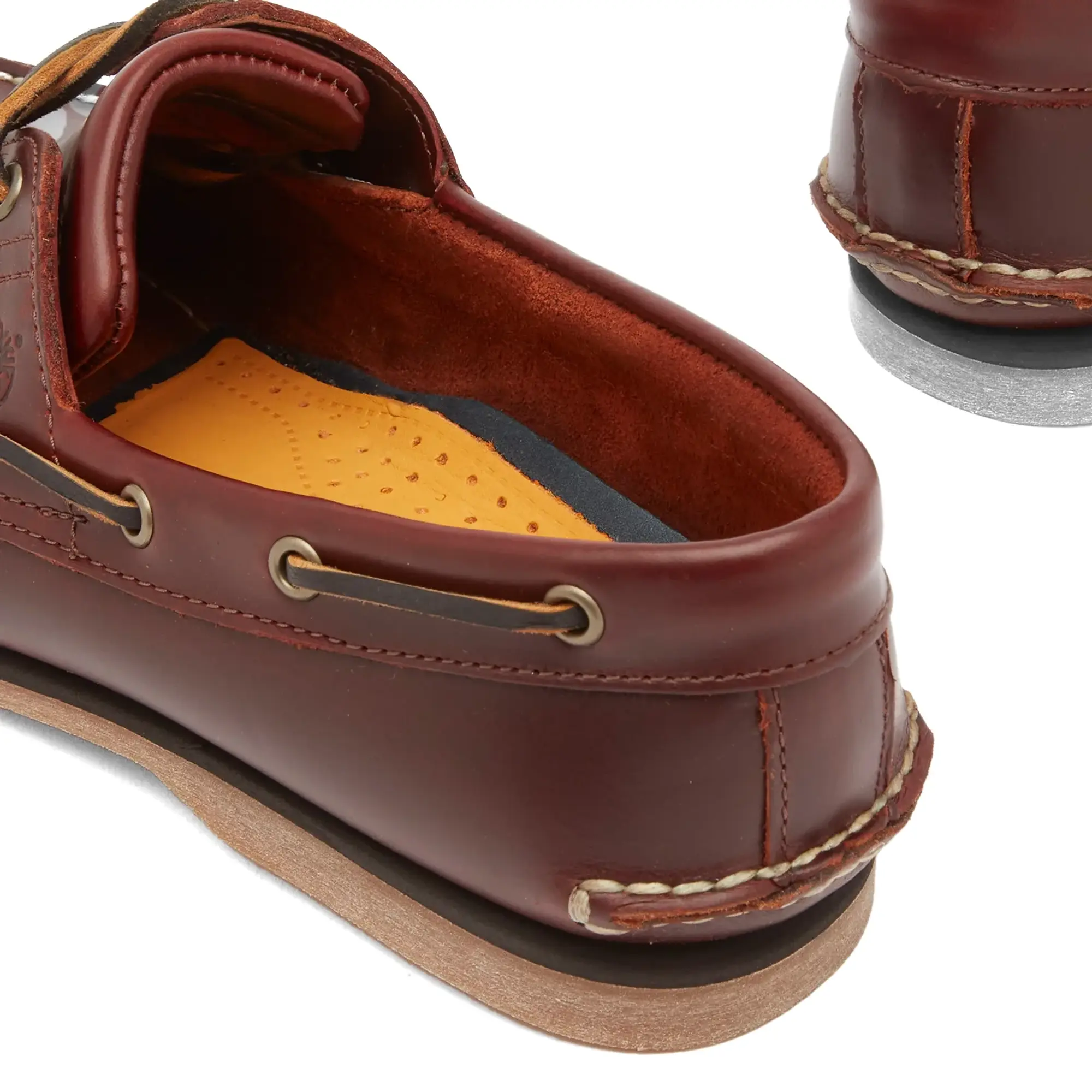 Timberland Men's Classic 2 Eye Boat Shoe Rootbear Full Grain