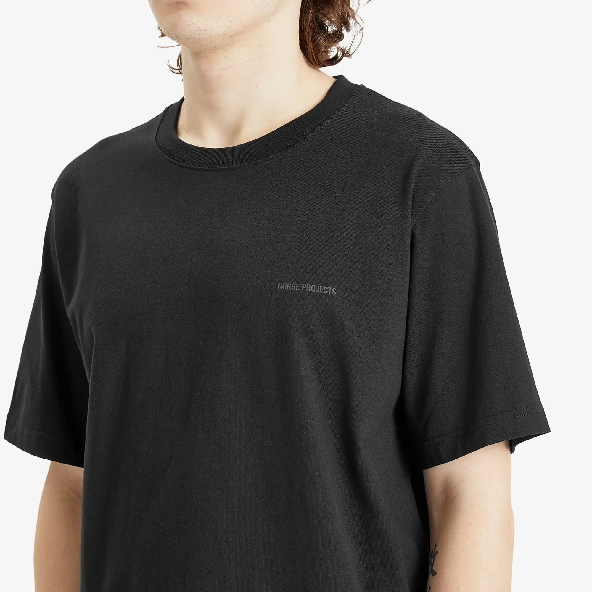 Norse Projects Men's Johannes Logo Print T-Shirt Black