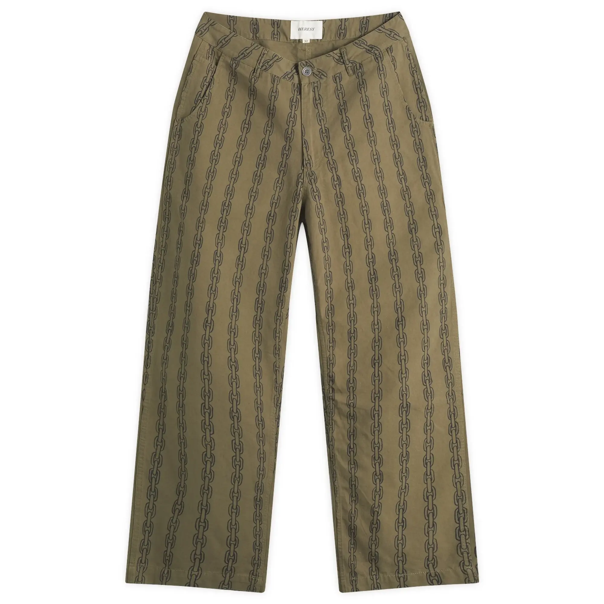Heresy Men's Chain Trousers Green