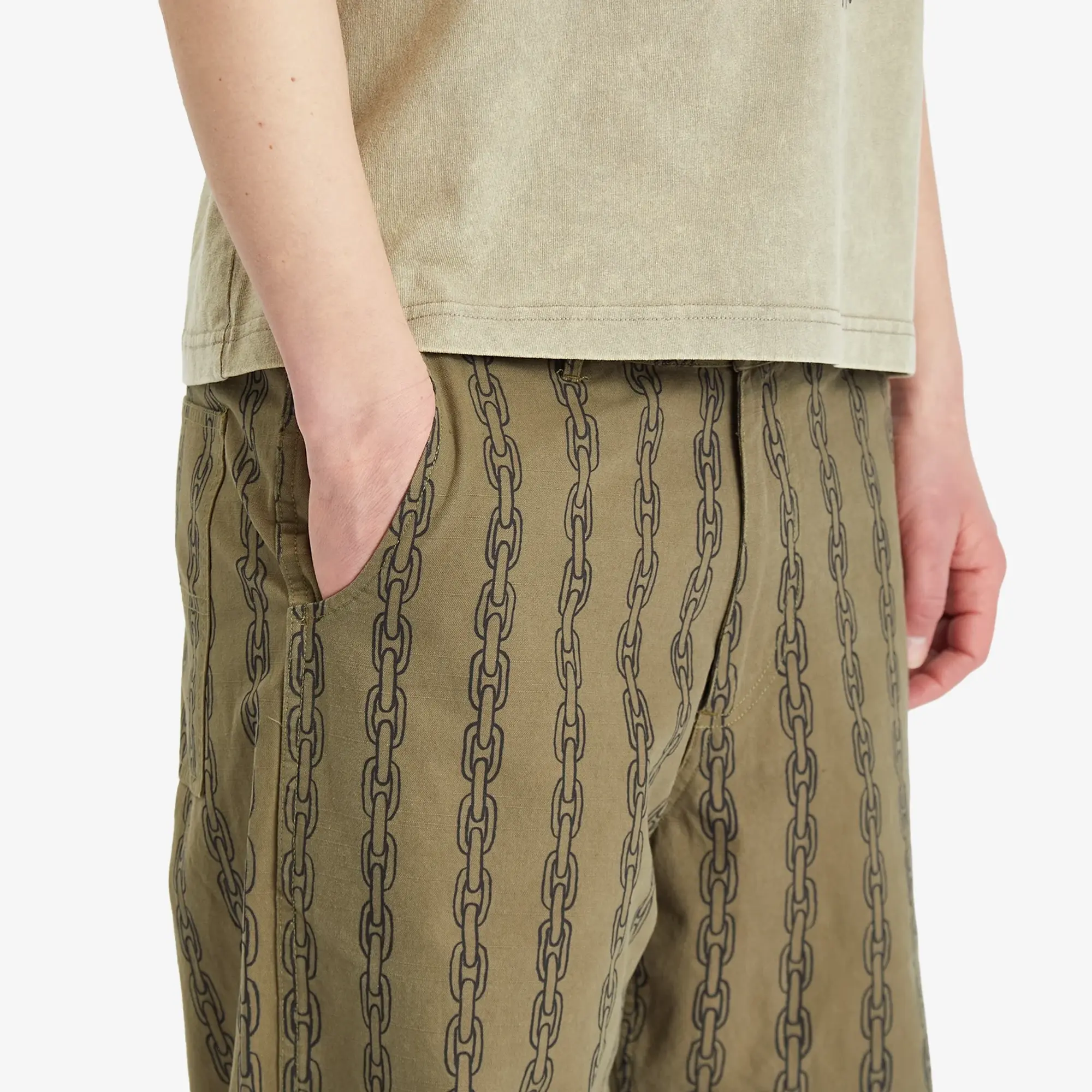 Heresy Men's Chain Trousers Green