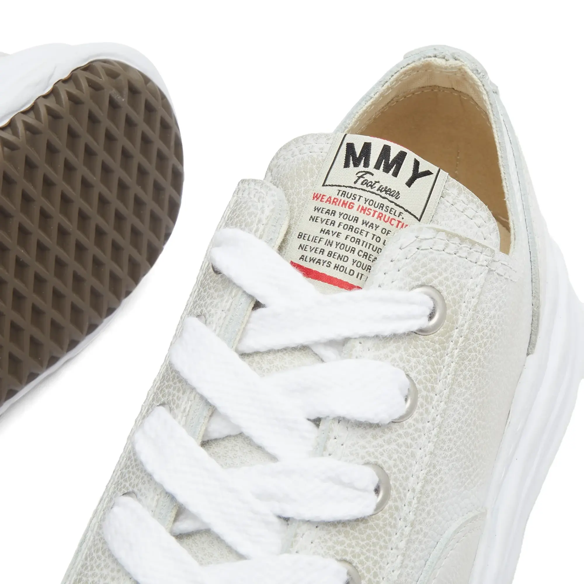 Maison MIHARA YASUHIRO Hank Original Sole Brushed Shrink Lea White