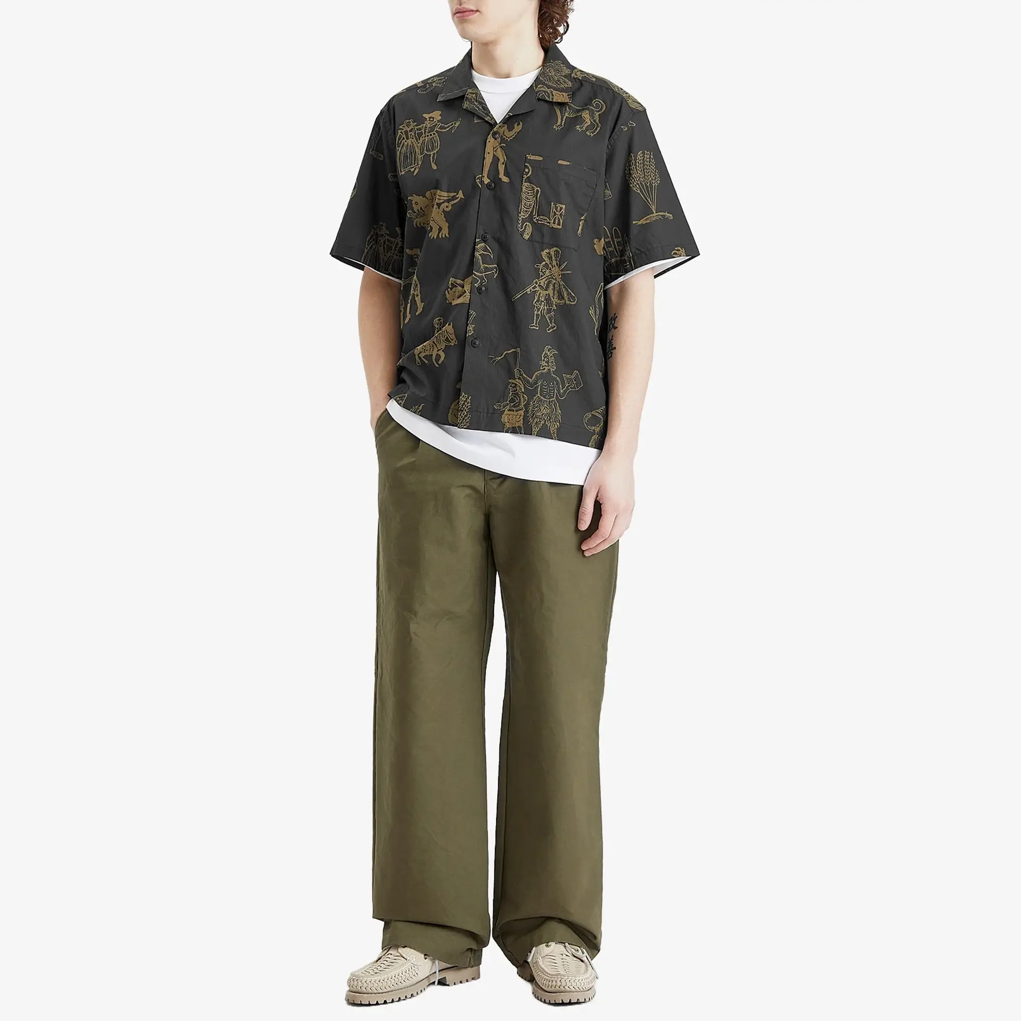 Heresy Men's Woodcut Shirt Black