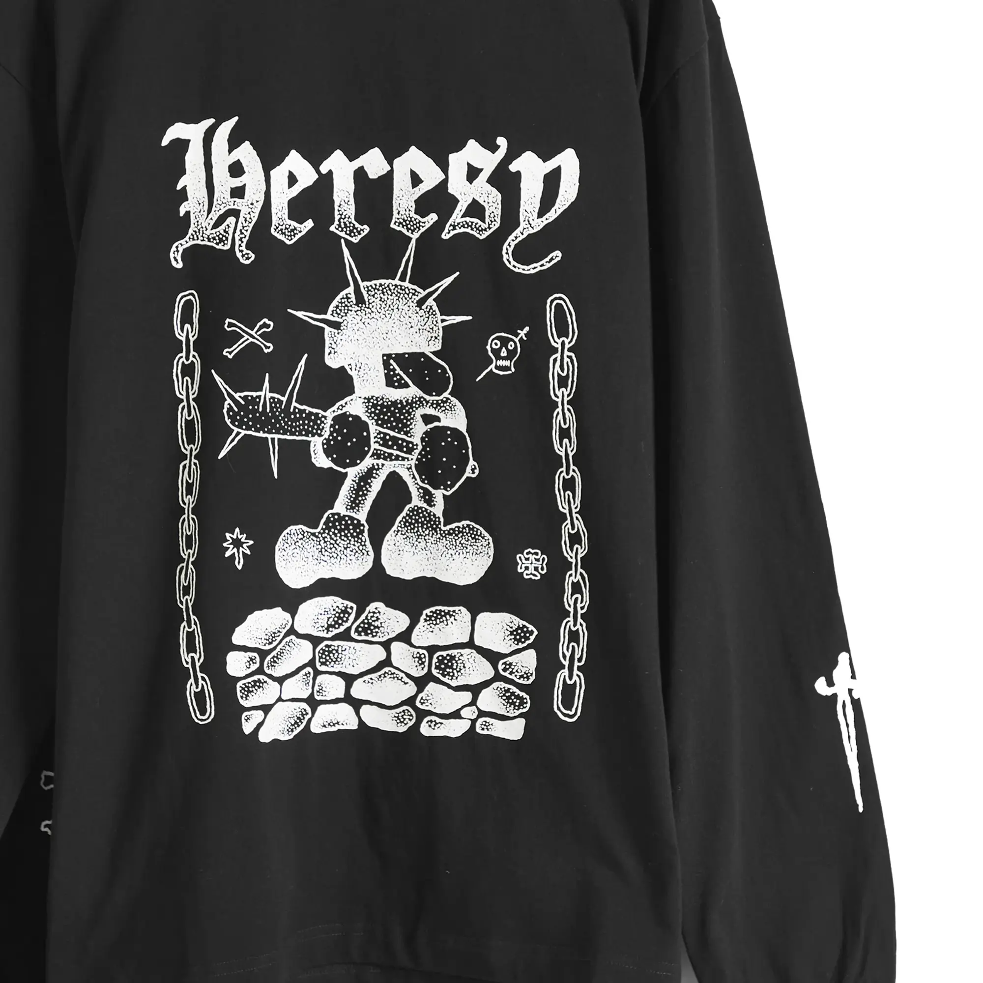 Heresy Fightin' Longsleeve T-Shirt Black