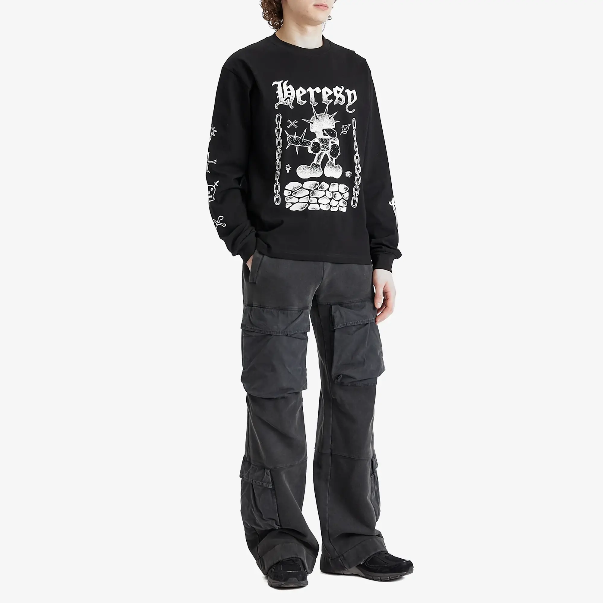 Heresy Fightin' Longsleeve T-Shirt Black
