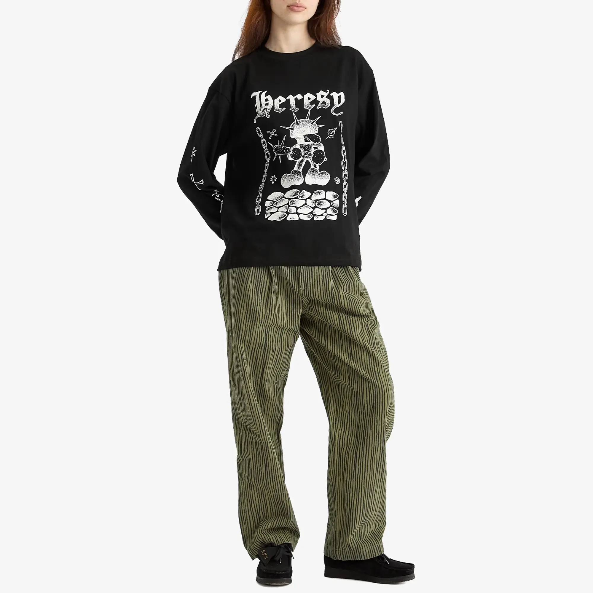 Heresy Fightin' Longsleeve T-Shirt Black
