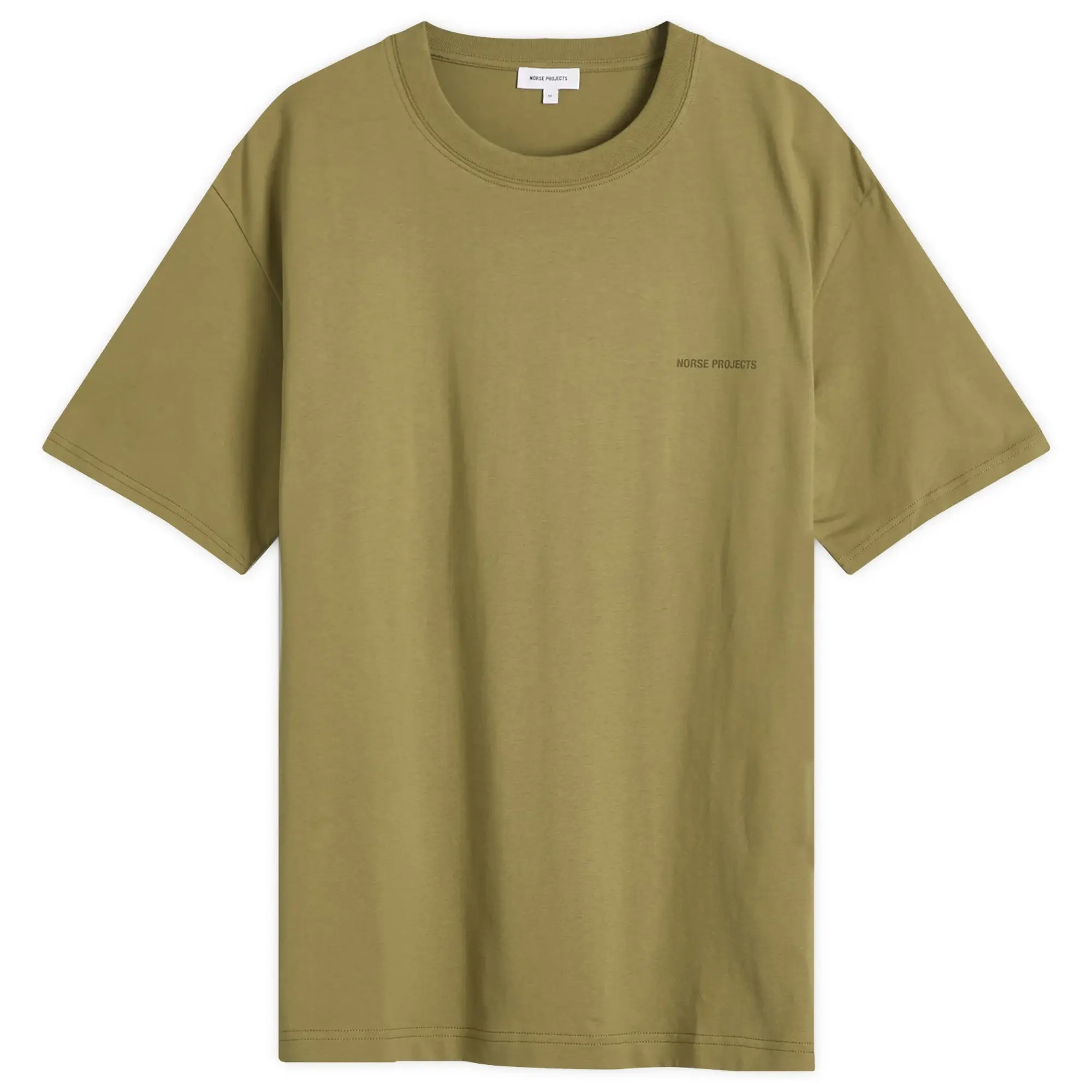 Norse Projects Men's Johannes Logo Print T-Shirt Moss Green