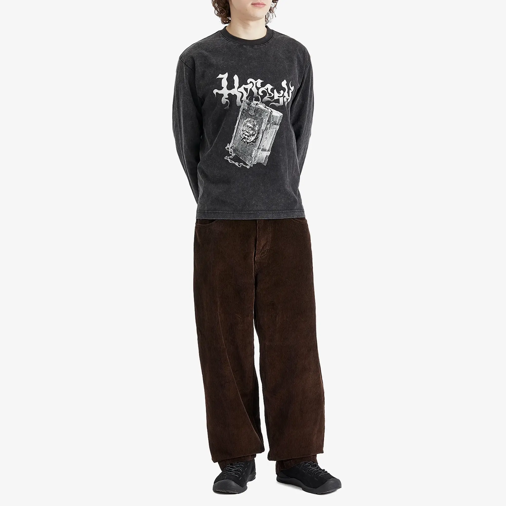 Heresy Men's Tome Longsleeve T-Shirt Ash