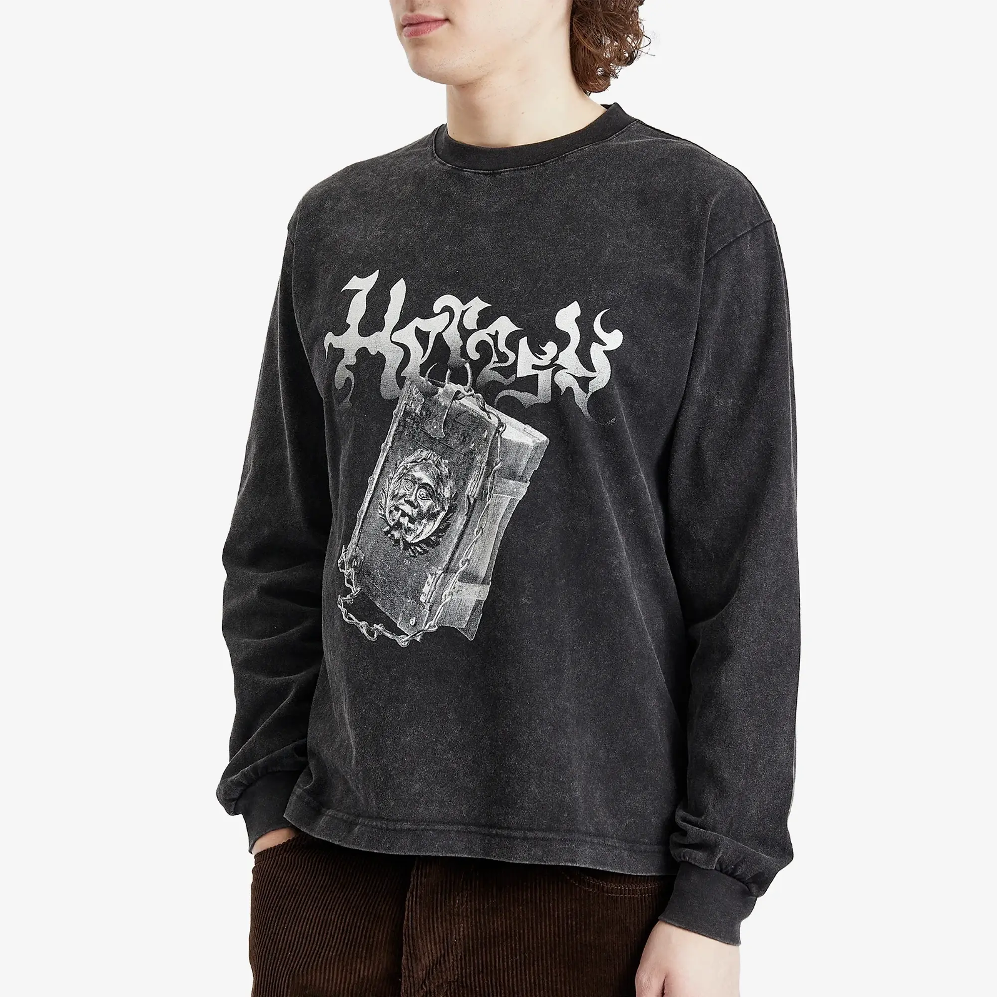 Heresy Men's Tome Longsleeve T-Shirt Ash