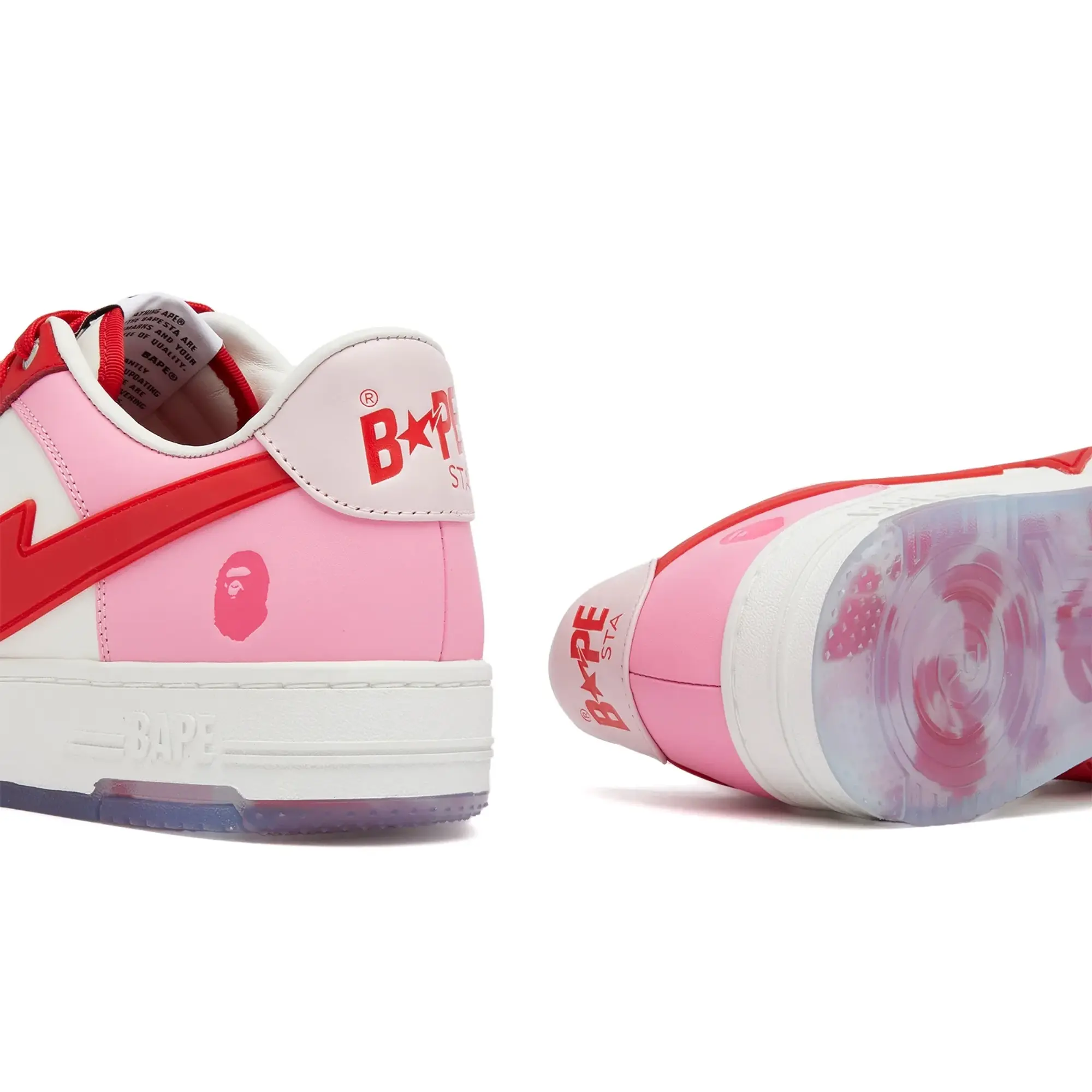 A Bathing Ape Men's Bape Sta OS Sneaker Pink