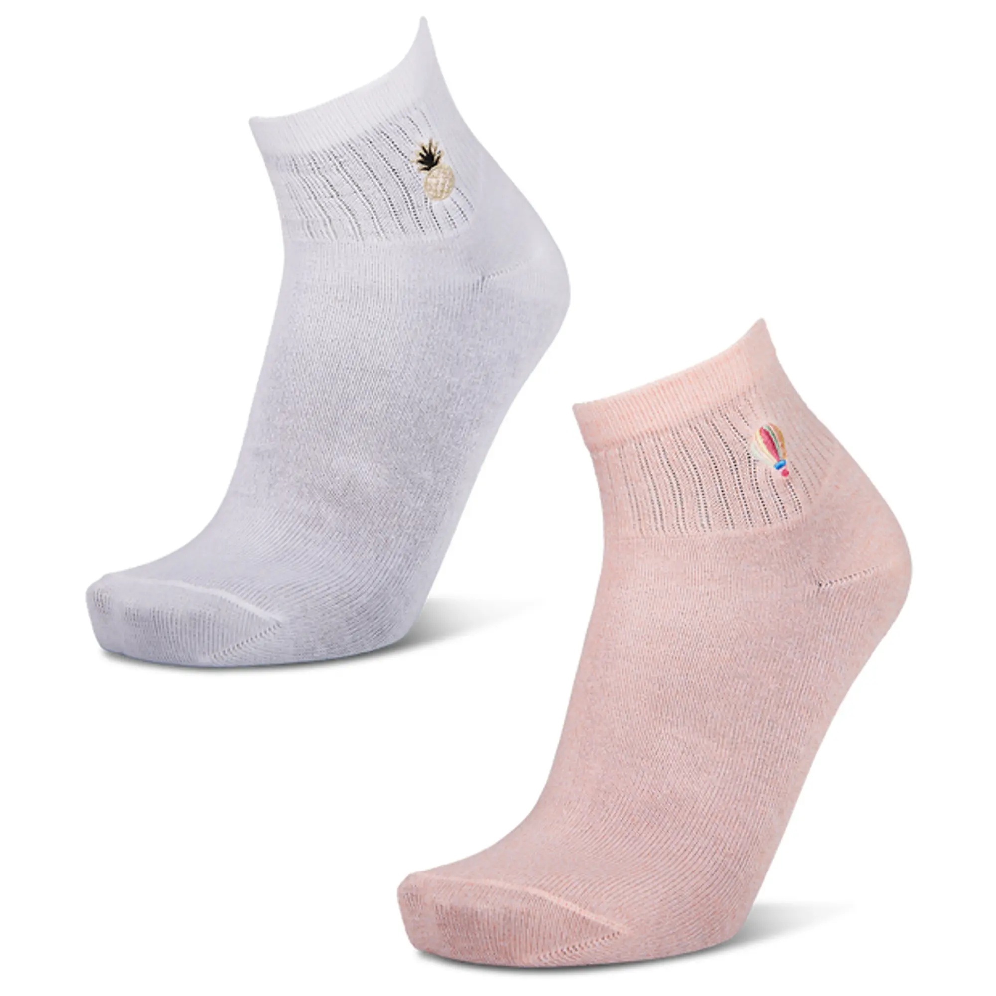 Foot Locker Crew 2 Pack Unisex Socks - Pink