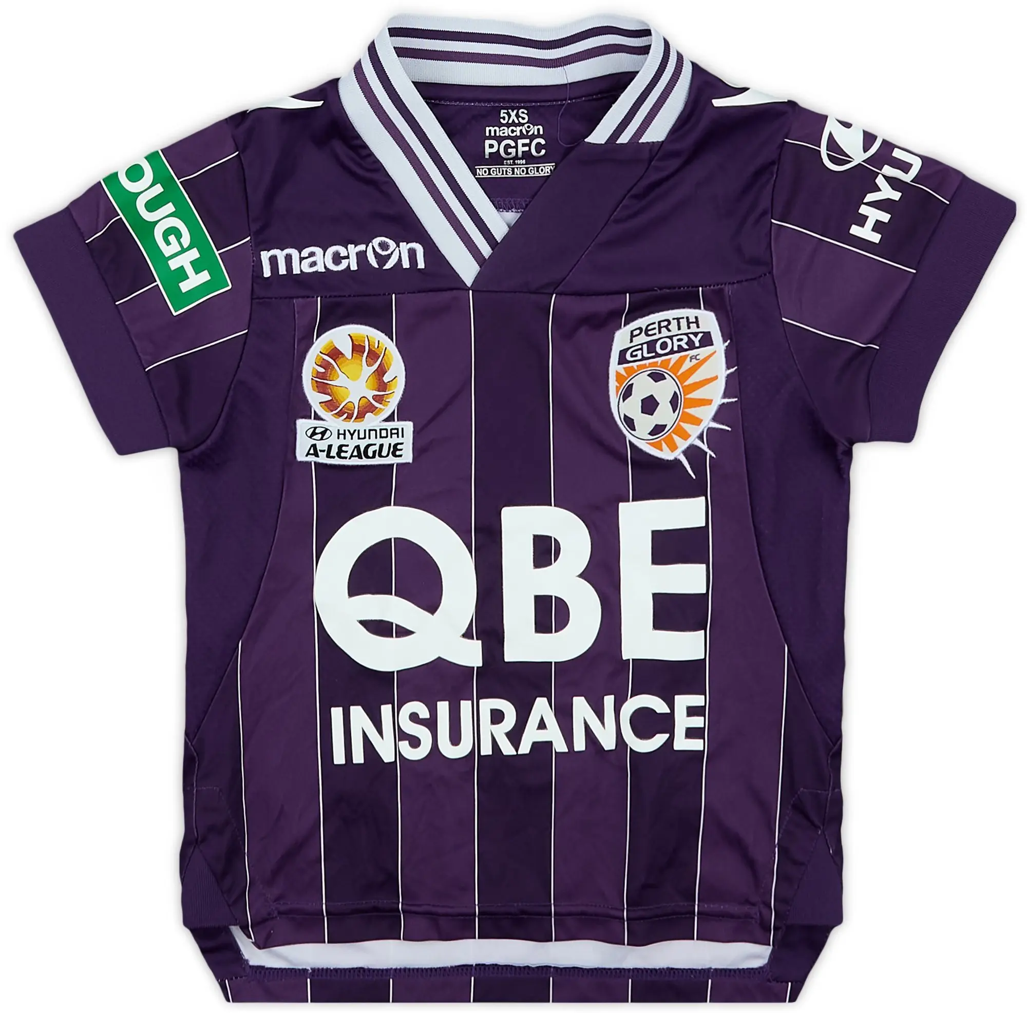Macron 2013-14 Perth Glory Home Shirt - 9/10 - (5-6 Years)