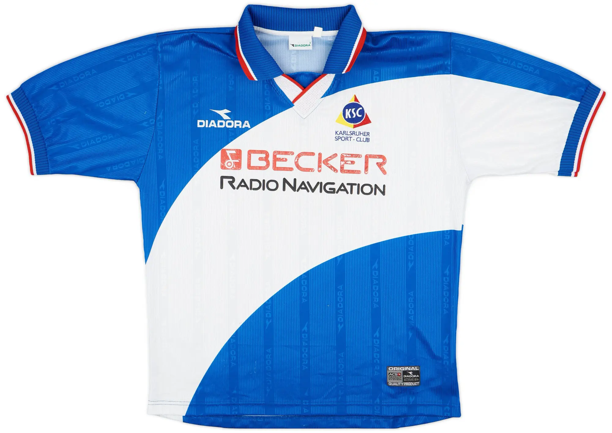 Diadora 1999-00 Karlsruhe Home Shirt - 7/10 - (XXL)