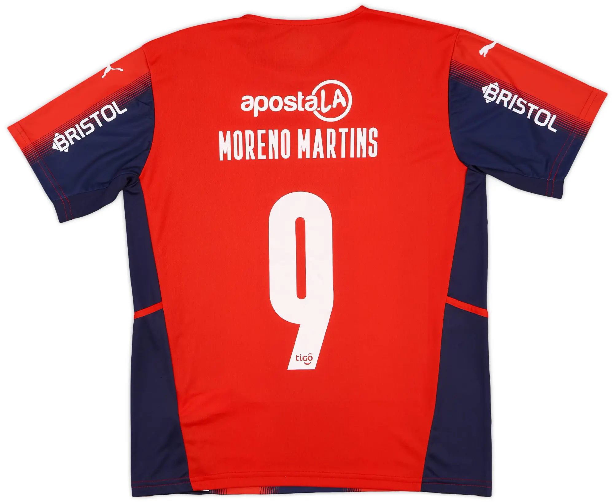 Puma 2022 Cerro Porteno Signed Home Shirt Moreno Martins #9 (L)