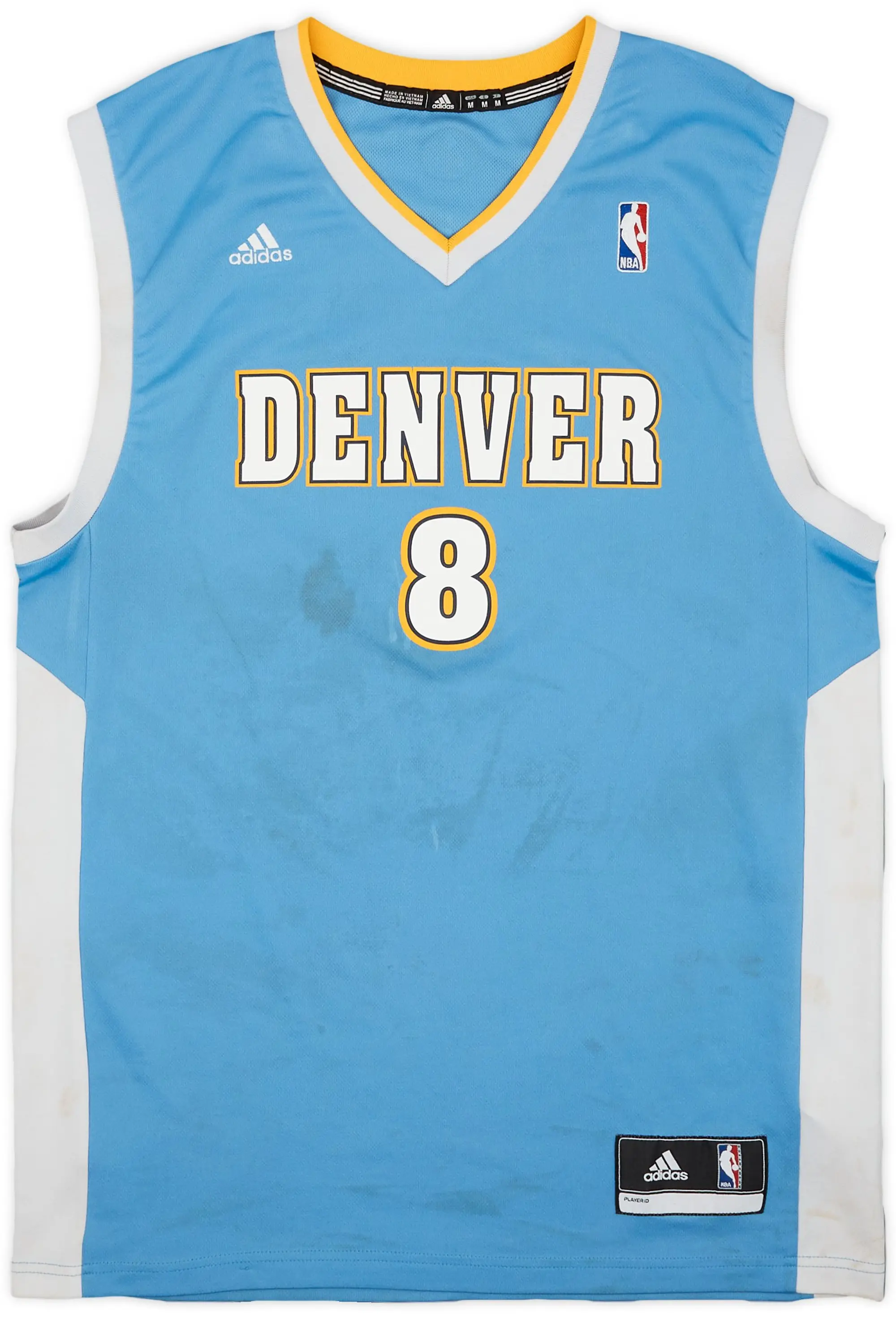2011-14 Denver Nuggets Gallinari #8 adidas Away Jersey - 4/10 - (M)