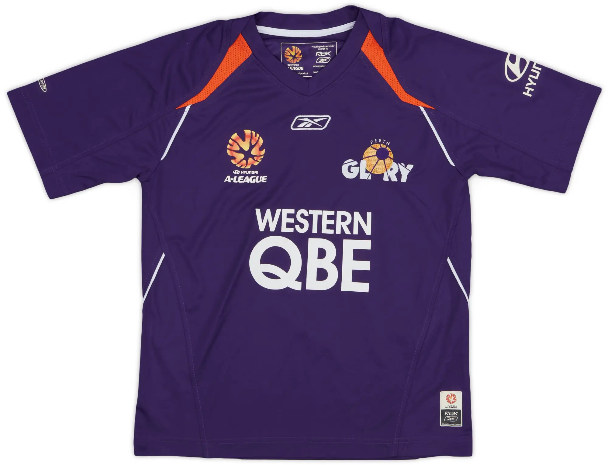 Reebok 2007-09 Perth Glory Home Shirt - 8/10 - (7-8 Years)