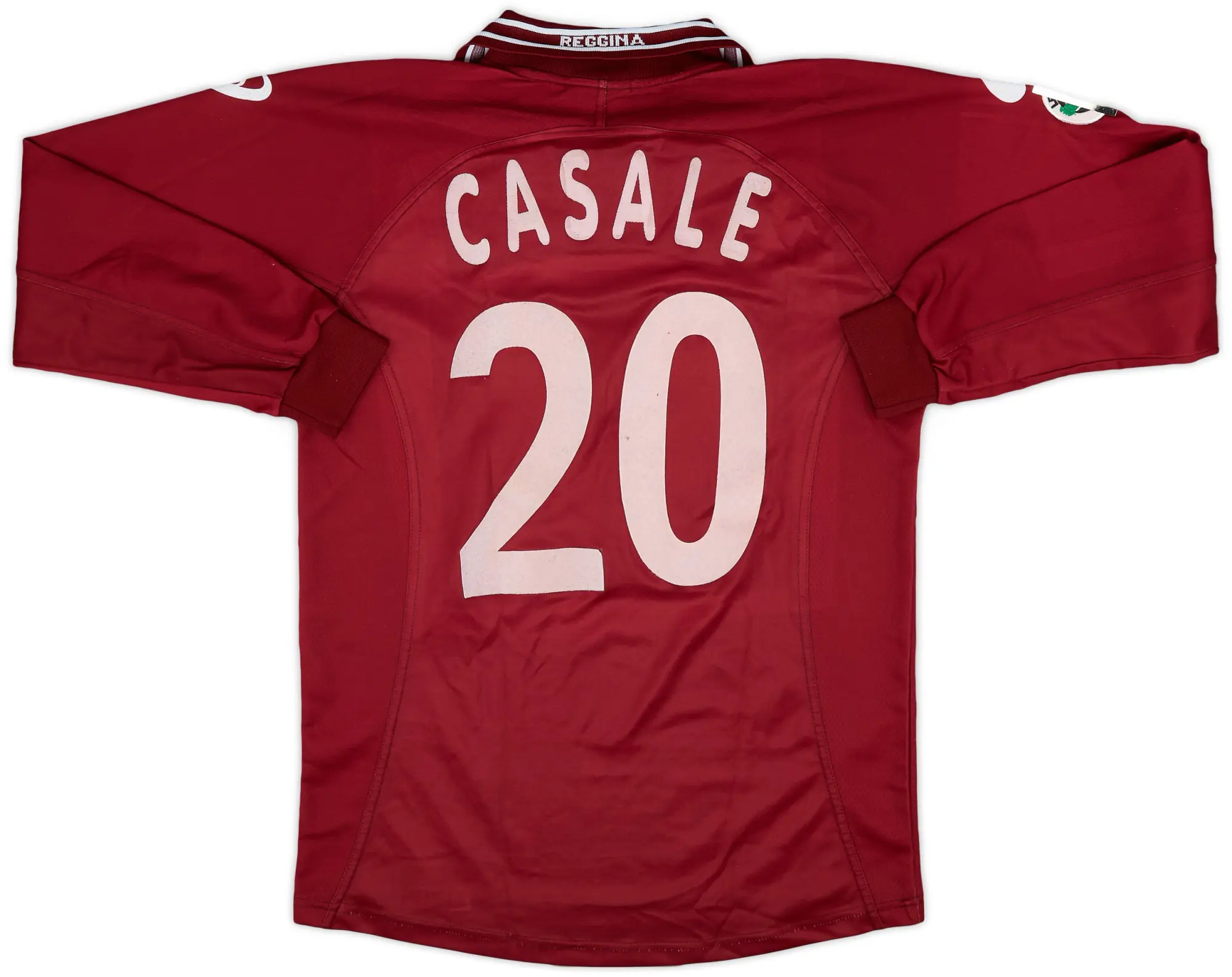 Asics 2001-02 Reggina Match Issue Home L/S Shirt Casale #20
