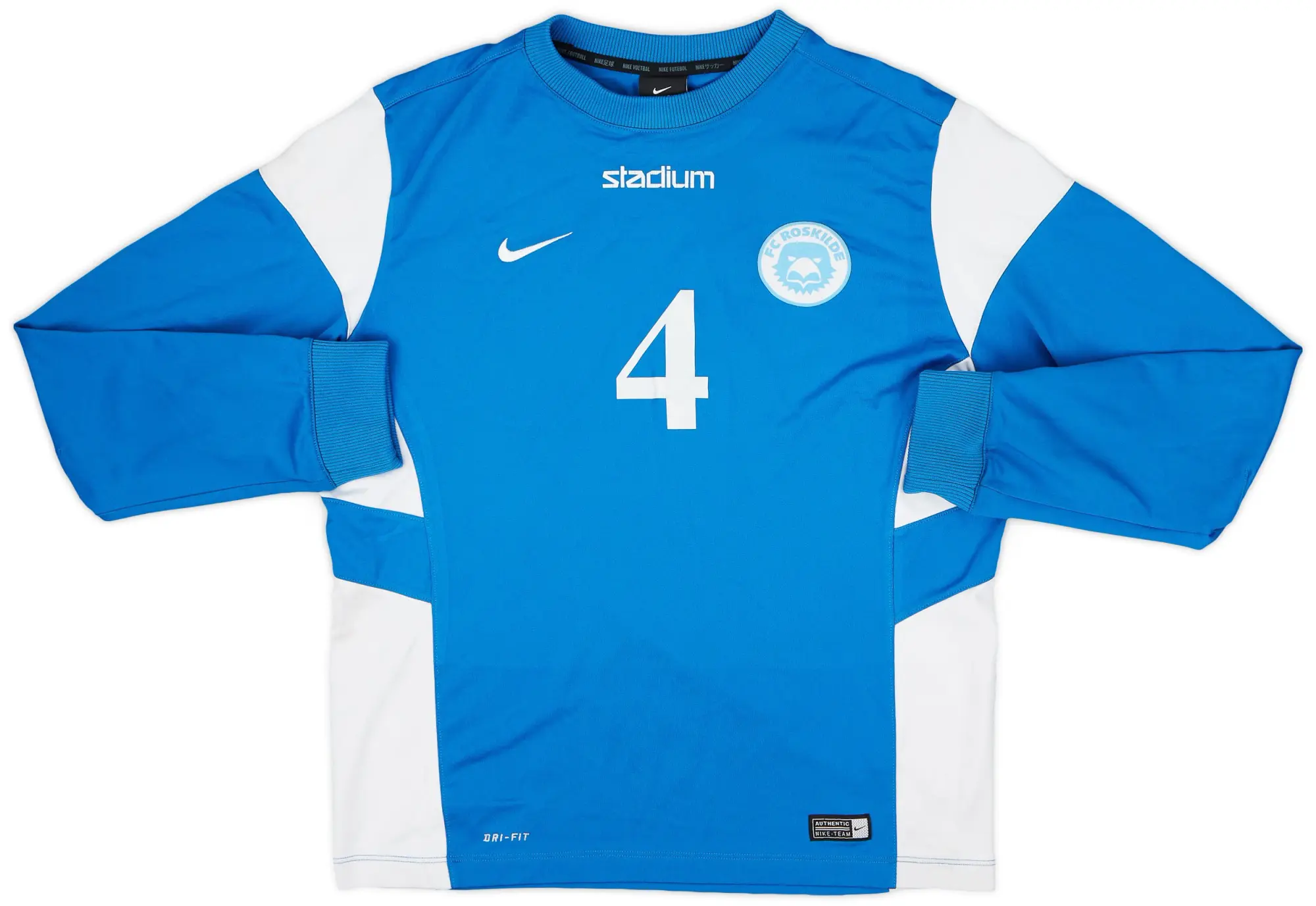2014-15 FK Roskilde Player Issue Nike Sweat Top #4 - 6/10 - (XL.Boys)