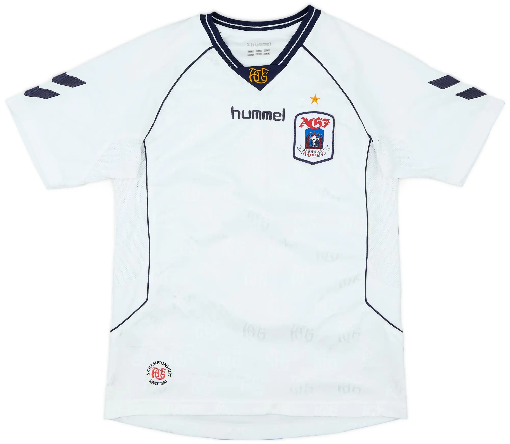 Hummel 2007-09 AGF Aarhus Home Shirt - 6/10 - (XL.Boys)