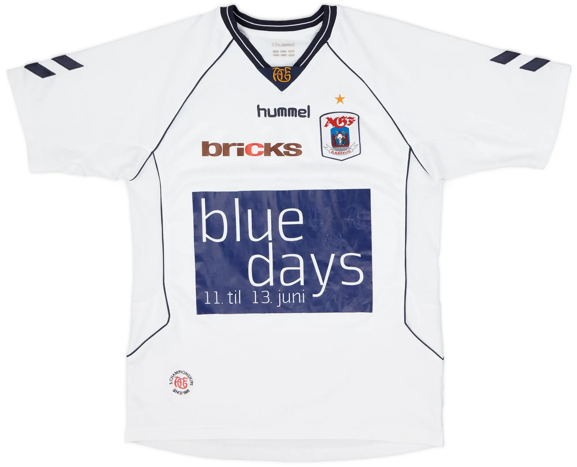 Hummel 2007-09 AGF Aaarhus Home Shirt - 8/10 - (L)