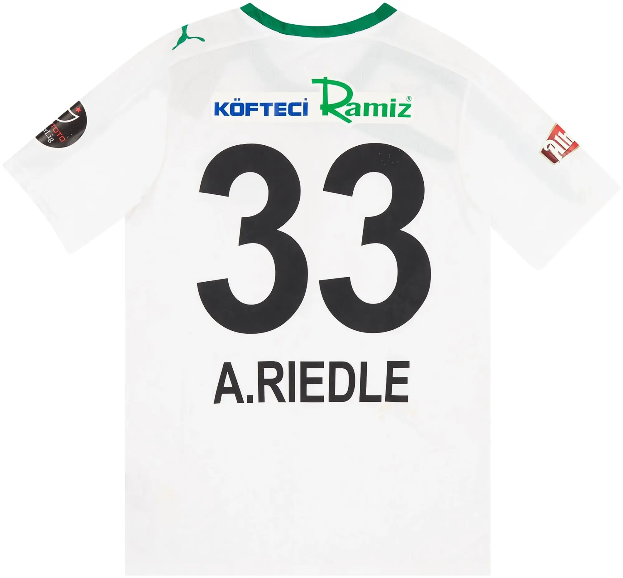 Puma 2013-14 Akhisarspor Match Issue Home Shirt A.Riedle #33