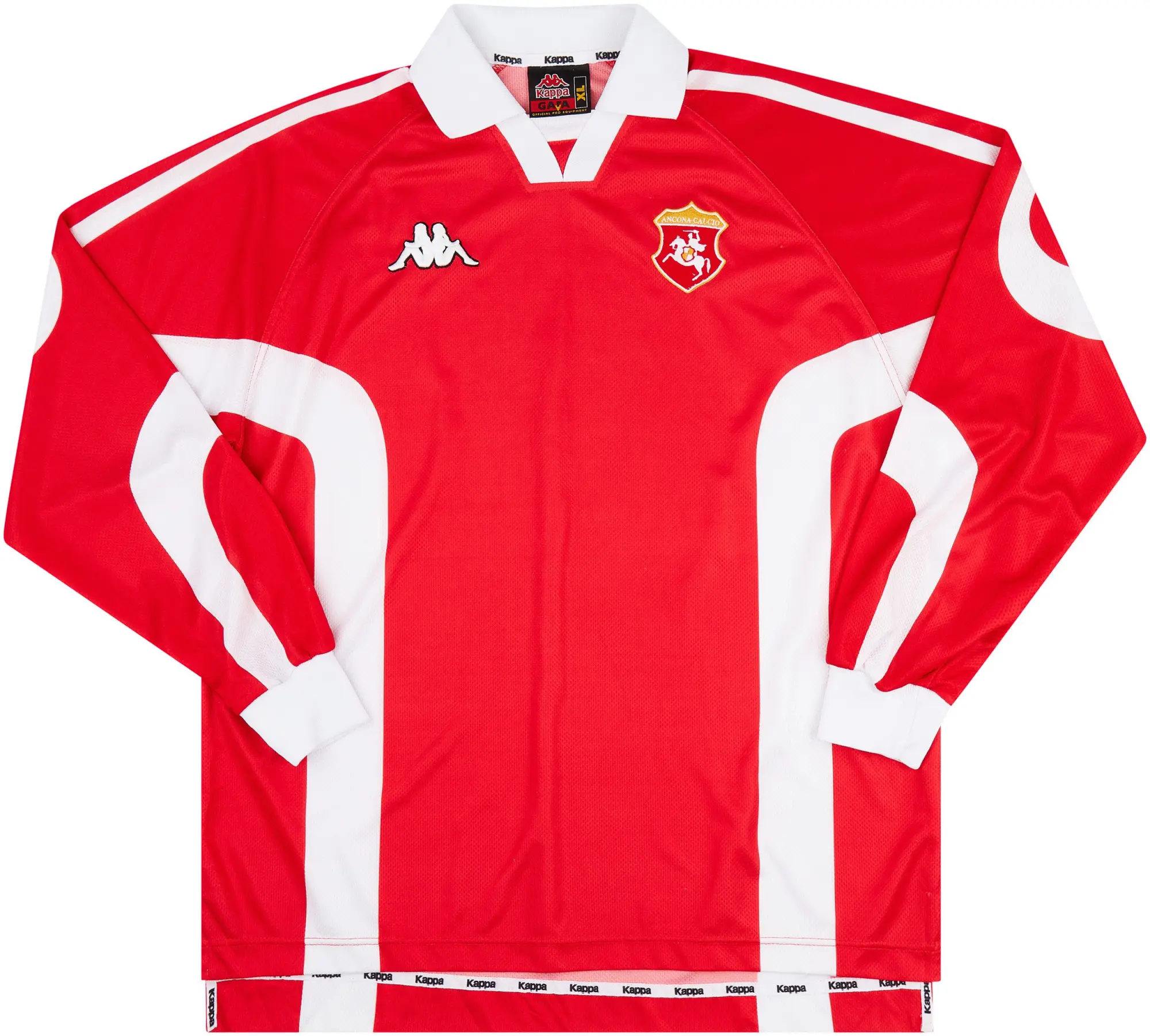 Kappa 1997-98 Ancona Home L/S Shirt - 9/10 - (XL)