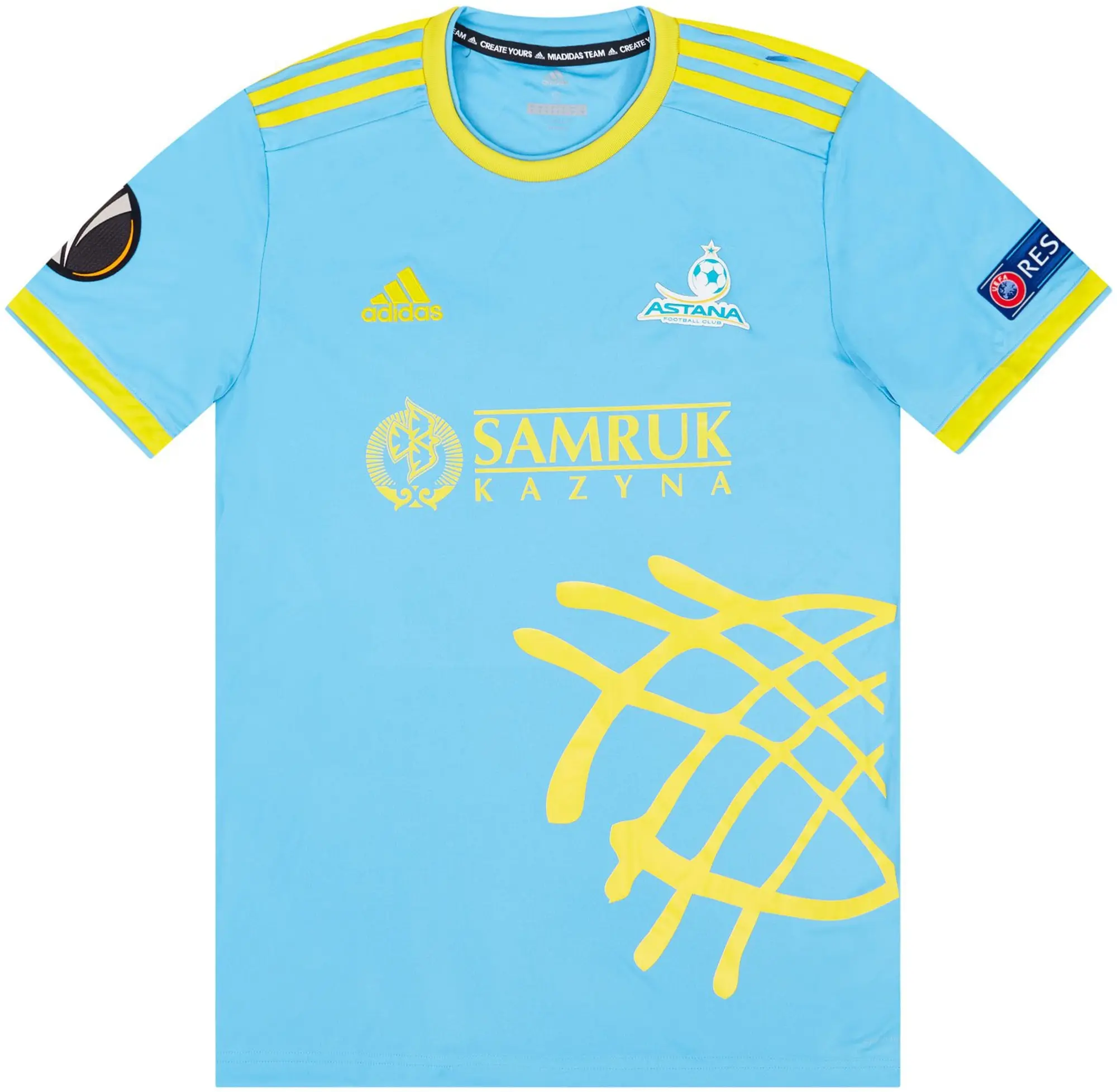 adidas 2018-19 FC Astana Match Issue Europa League Away Shirt Richard #20