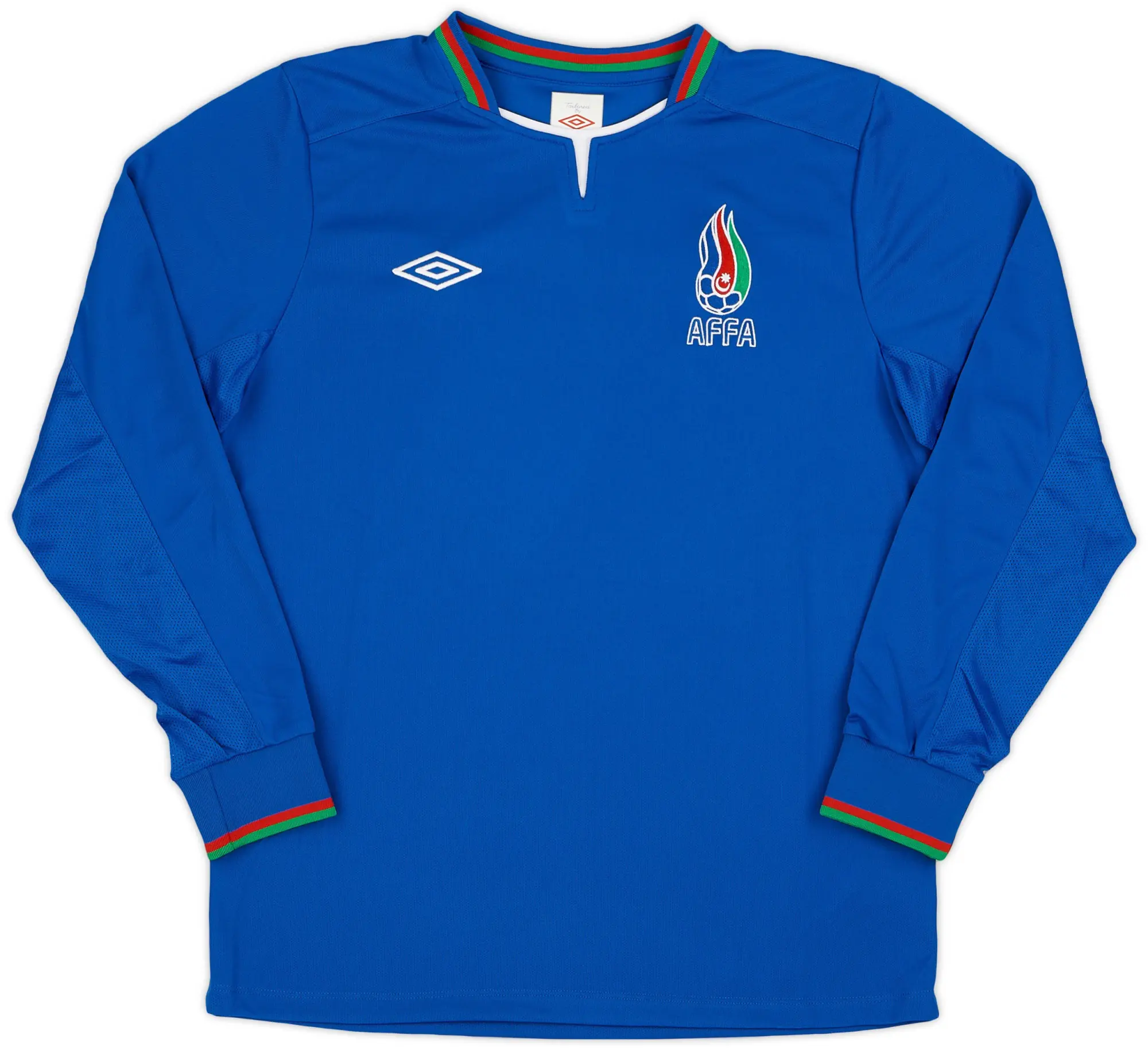 Umbro 2012 Azerbaijan Home L/S Shirt - 9/10 - (M)