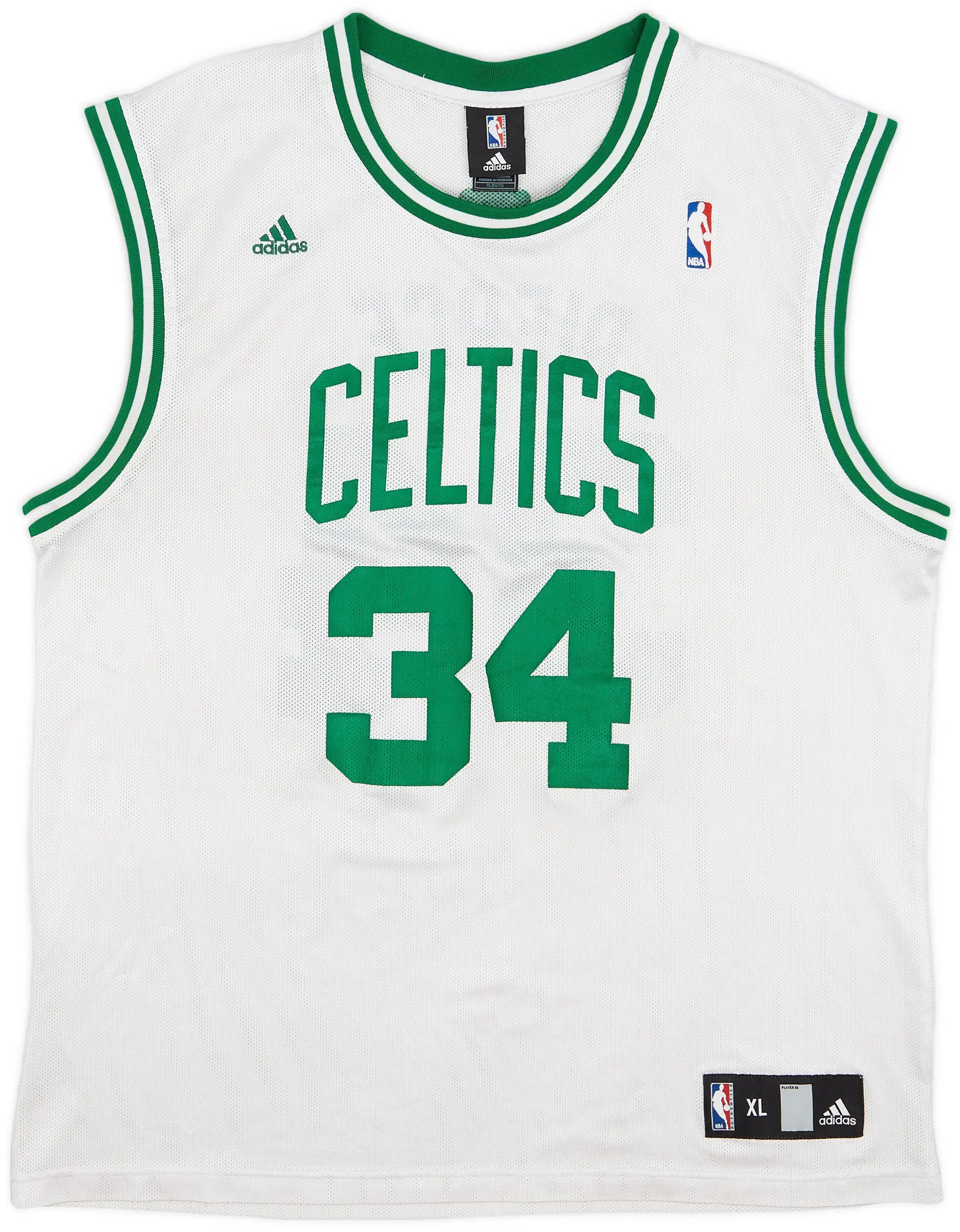 2006-10 Boston Celtics Pierce #34 adidas Home Jersey - 7/10 - (XL)
