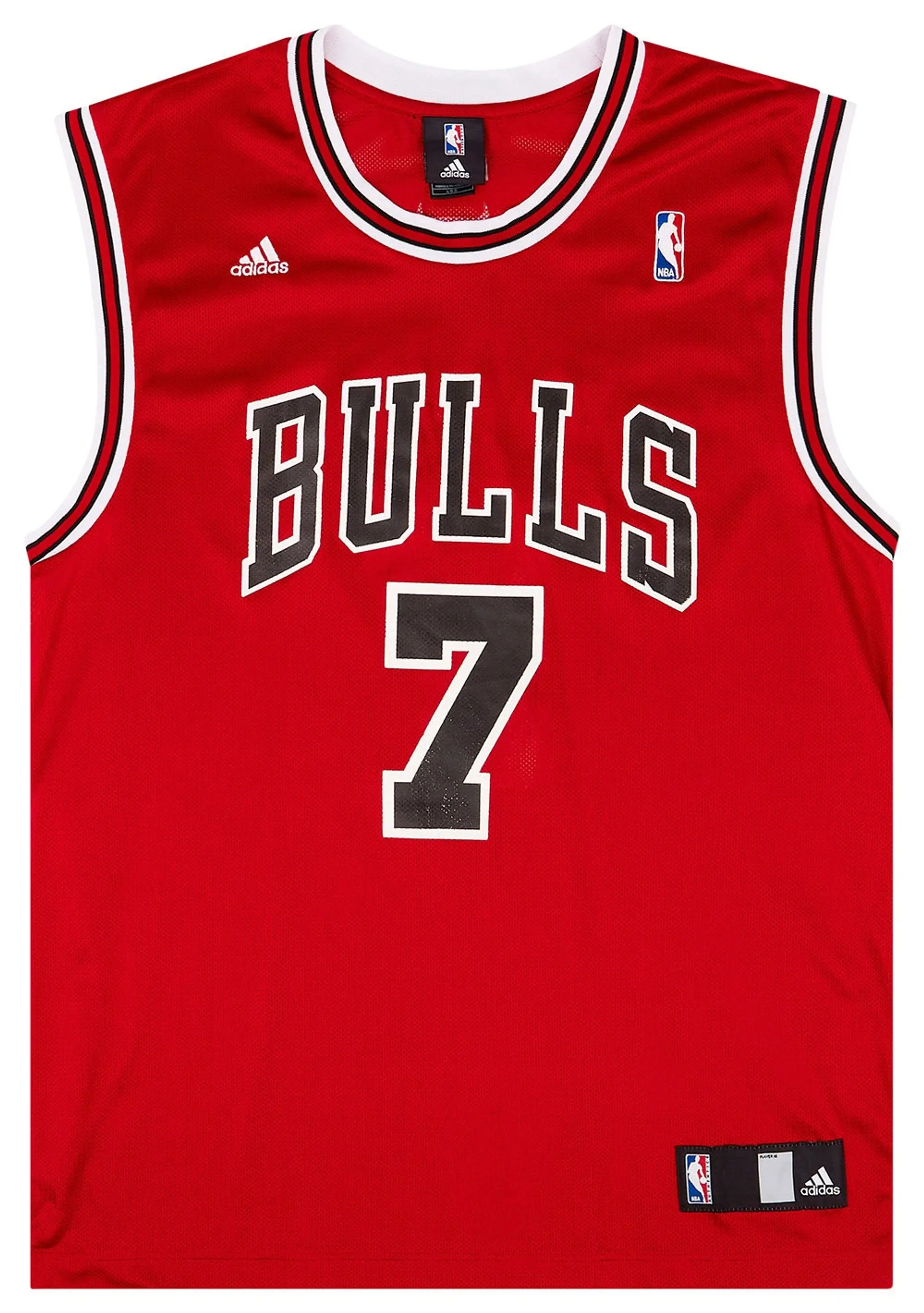 2006-09 Chicago Bulls Gordon #7 adidas Away Jersey (Very Good) L