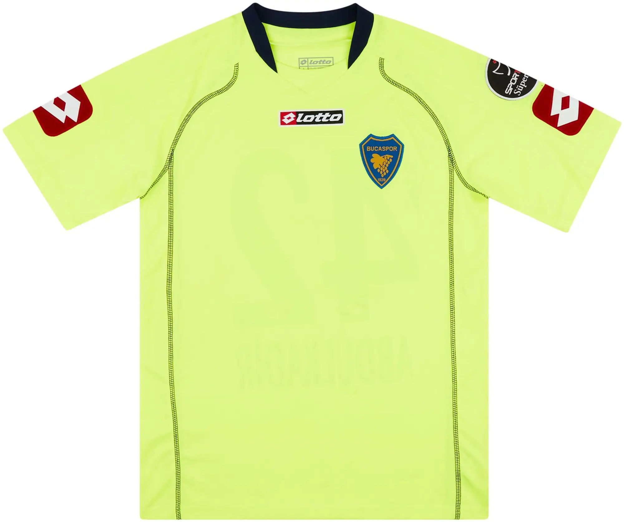 Lotto 2010-11 Bucaspor Match Issue Signed Third Shirt Abdulkadir #42