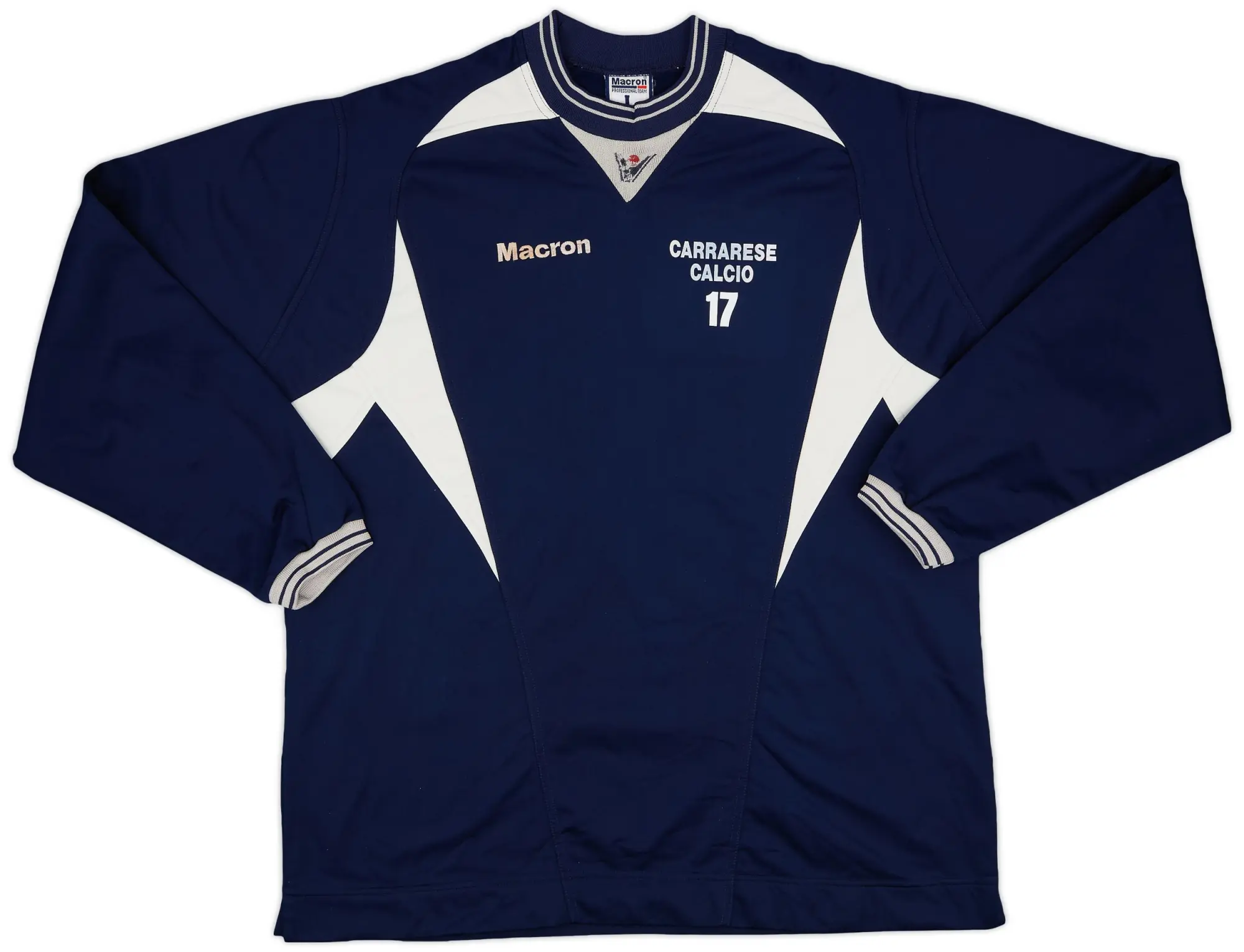 2003-04 Carrarese Player Issue Macron Sweat Top #17 - 5/10 - (L)