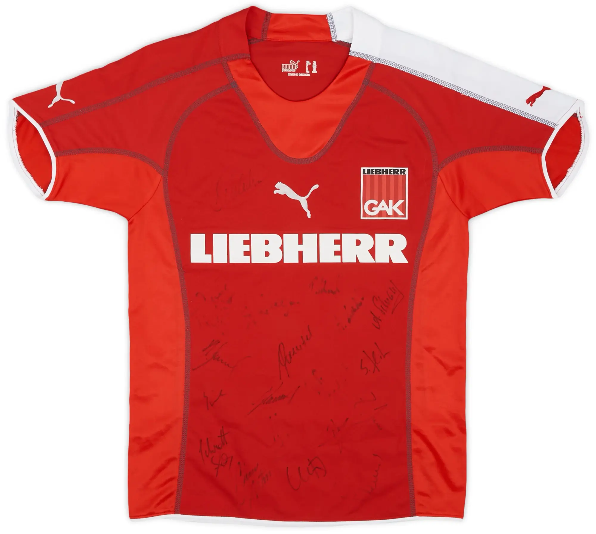 Puma 2005-06 Grazer AK Signed Home Shirt - 8/10 - (L.Boys)