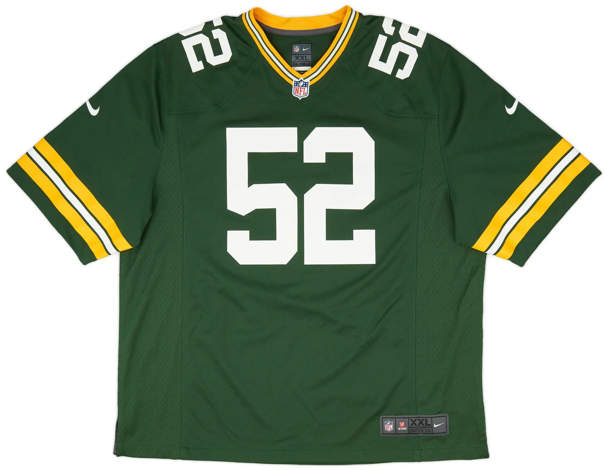 2012-18 Green Bay Packers Matthews #52 Nike Game Home Jersey (Excellent) XXL