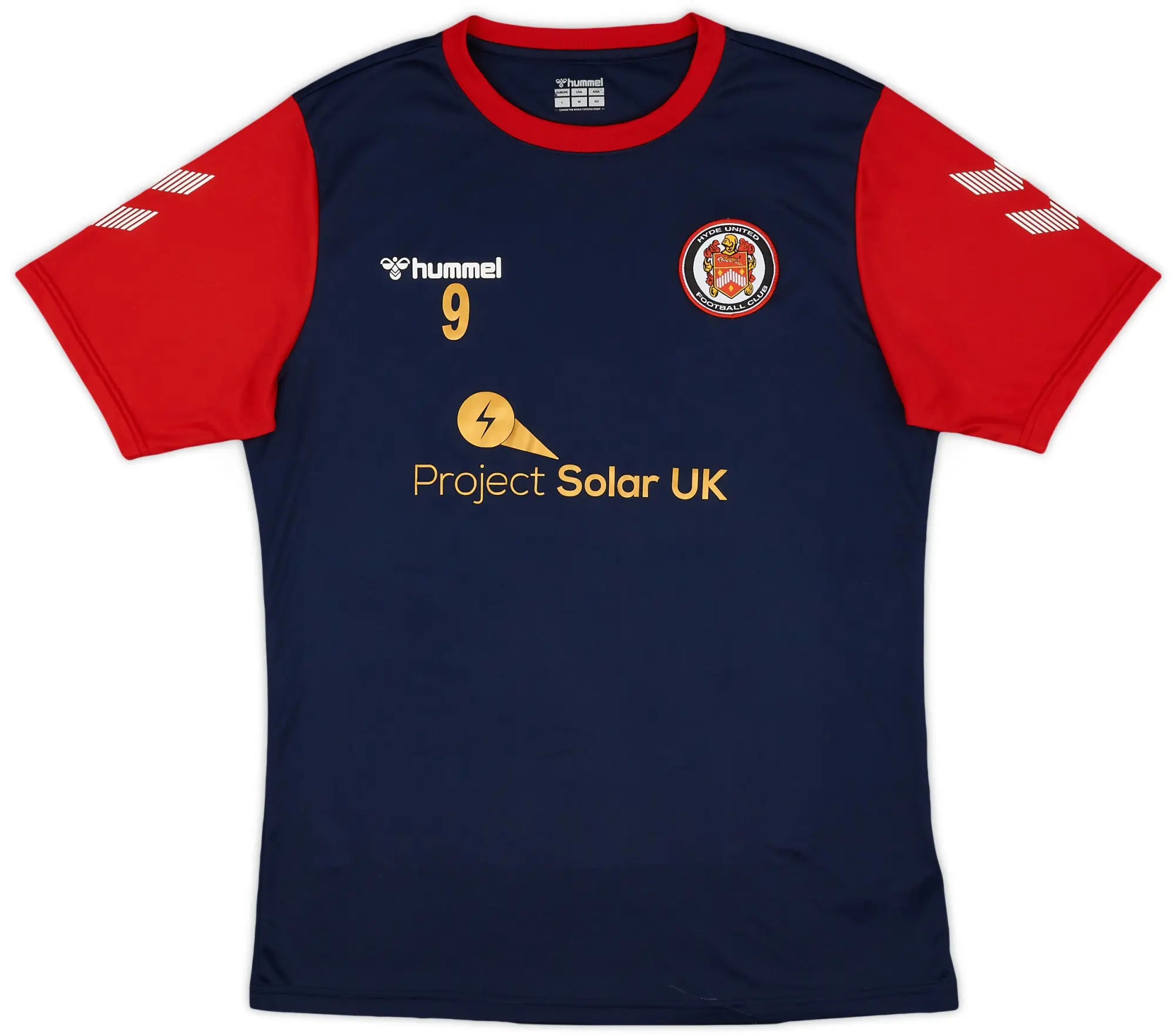 2021-22 Hyde United Hummel Player Issue Training Shirt #9 - 8/10 - (L)