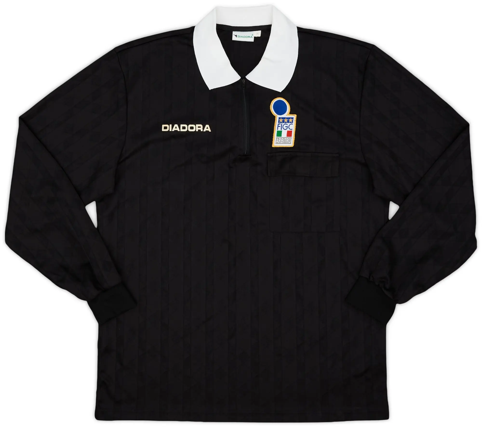 1990s FIGC Diadora Referee L/S Shirt - 8/10 - (XL)