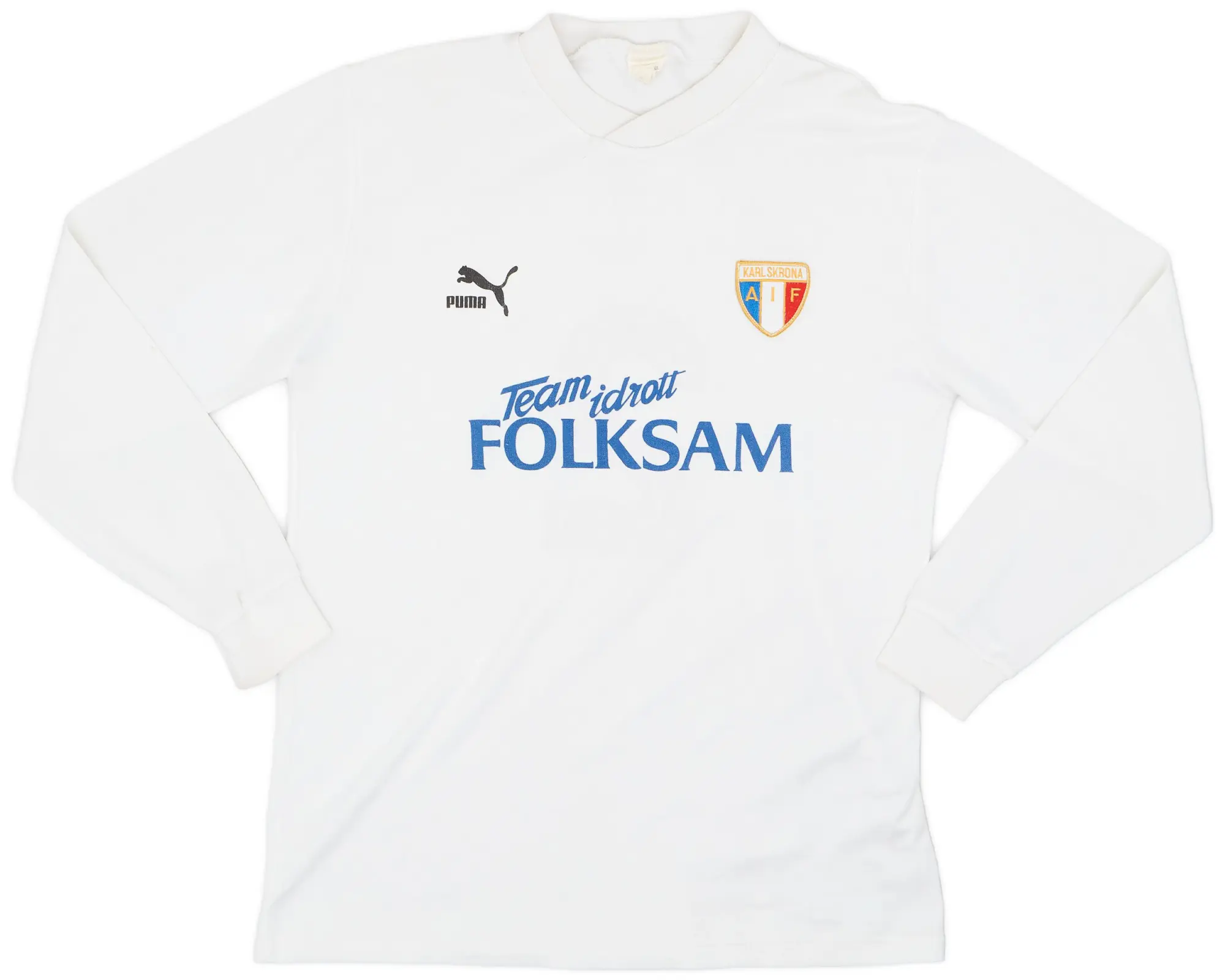 Puma 1990s Karlskrona AIF Away L/S Shirt #2 - 8/10 - (XXL)