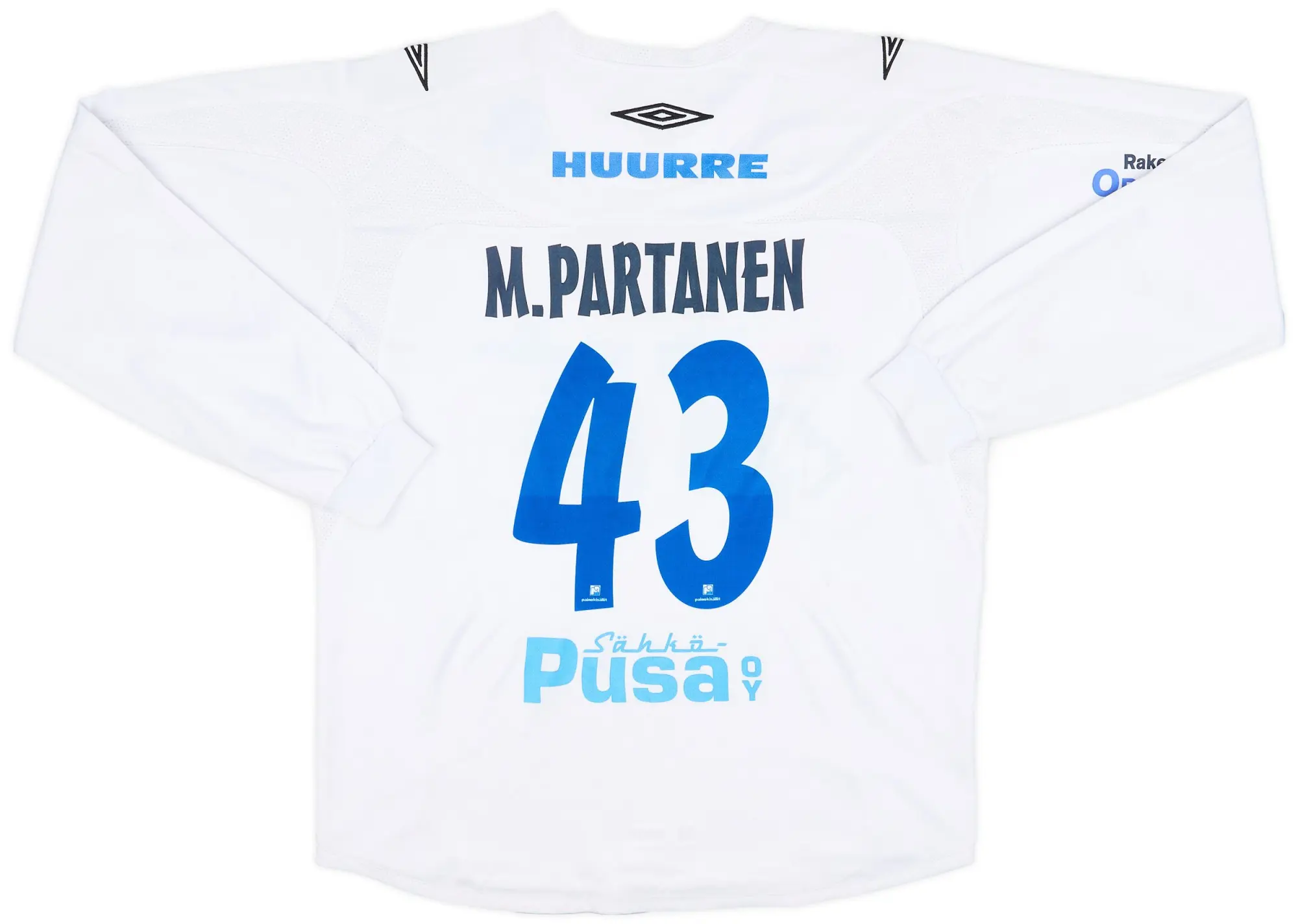 Umbro 2005 FC Kuuysi Home L/S Shirt M. Partanen #43 - 8/10 - (S)