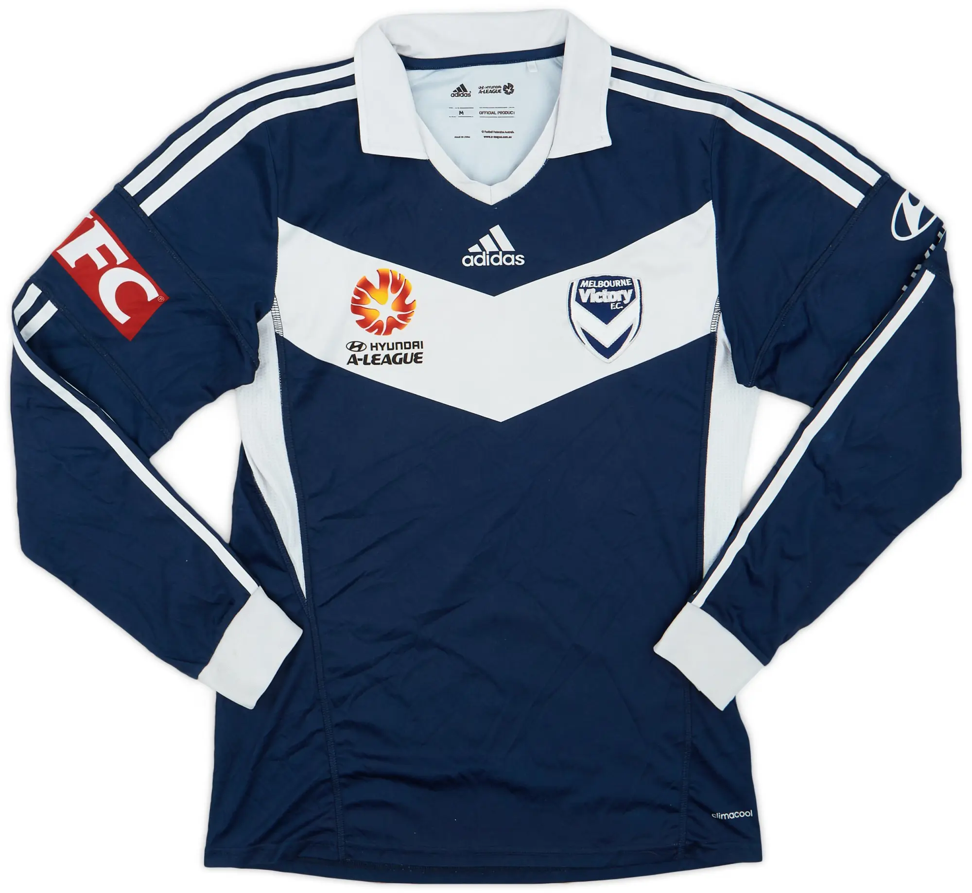 adidas 2014-15 Melbourne Victory Home L/S Shirt - 6/10 - (M)