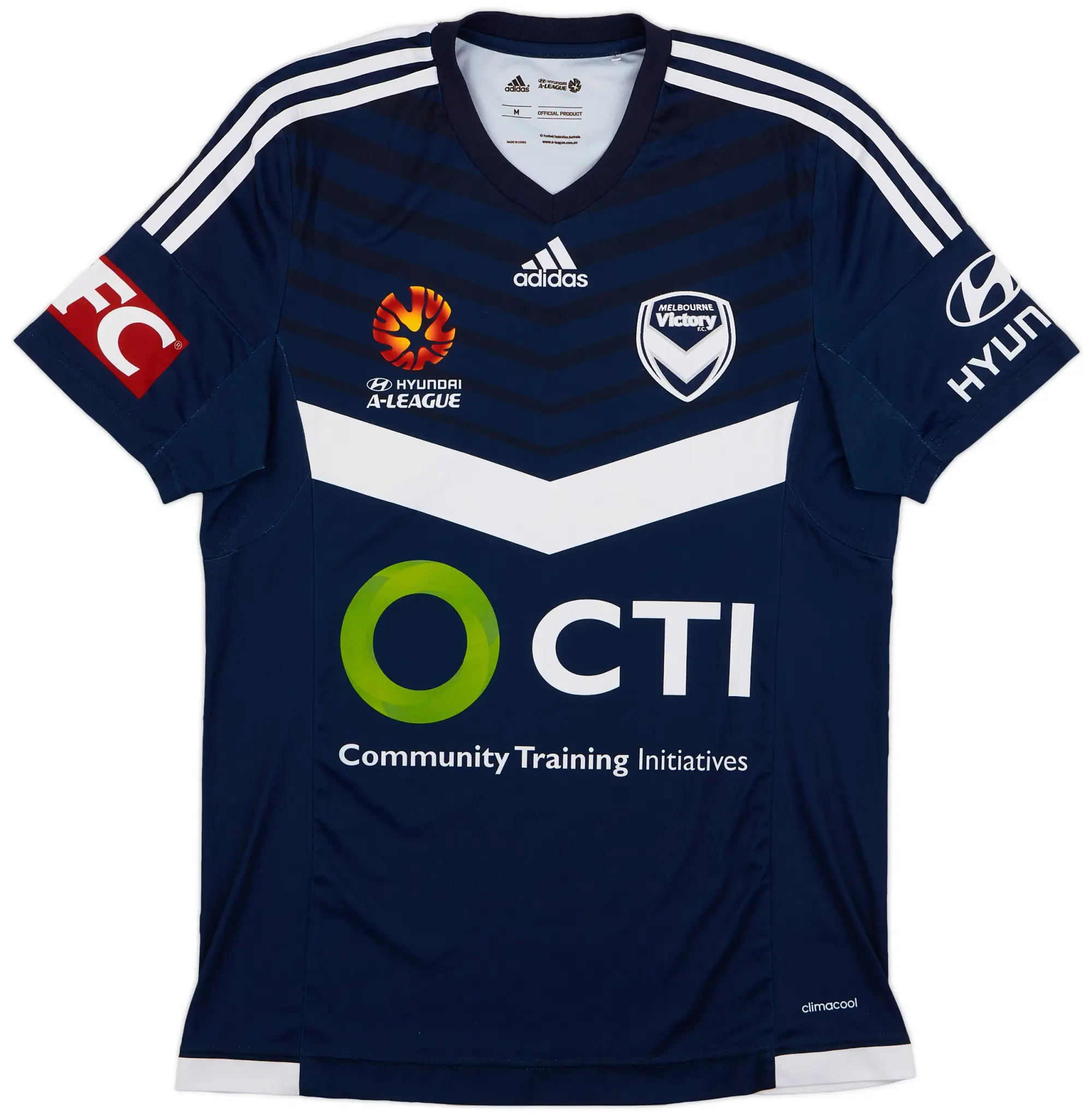 adidas 2015-16 Melbourne Victory Home Shirt - 9/10 - (M)