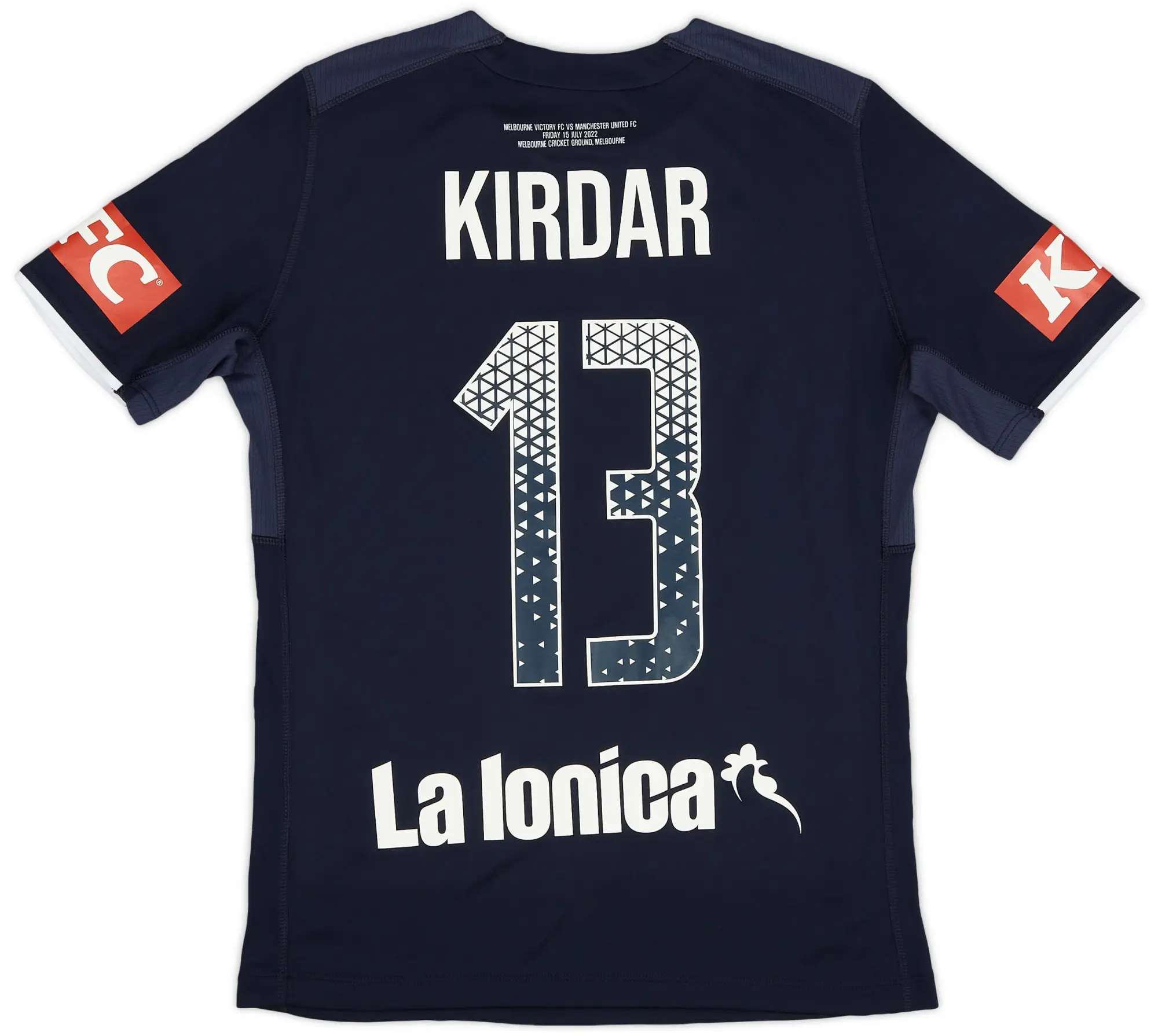 Macron 2022-23 Melbourne Victory Match Issue Home Shirt Kirdar #13